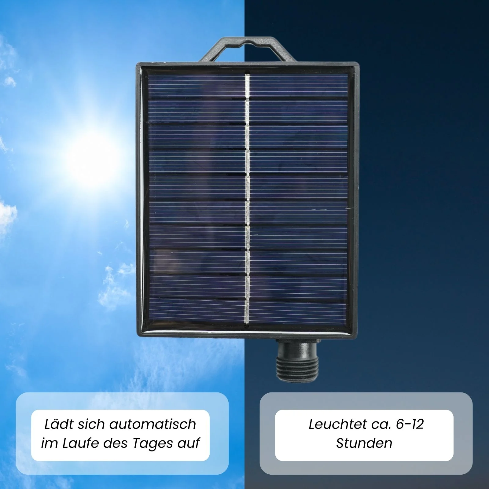 LED-Hanfseil-Lichterkette Lampe Gartenbeleuchtung Solar-Leuchtkette - Image 7