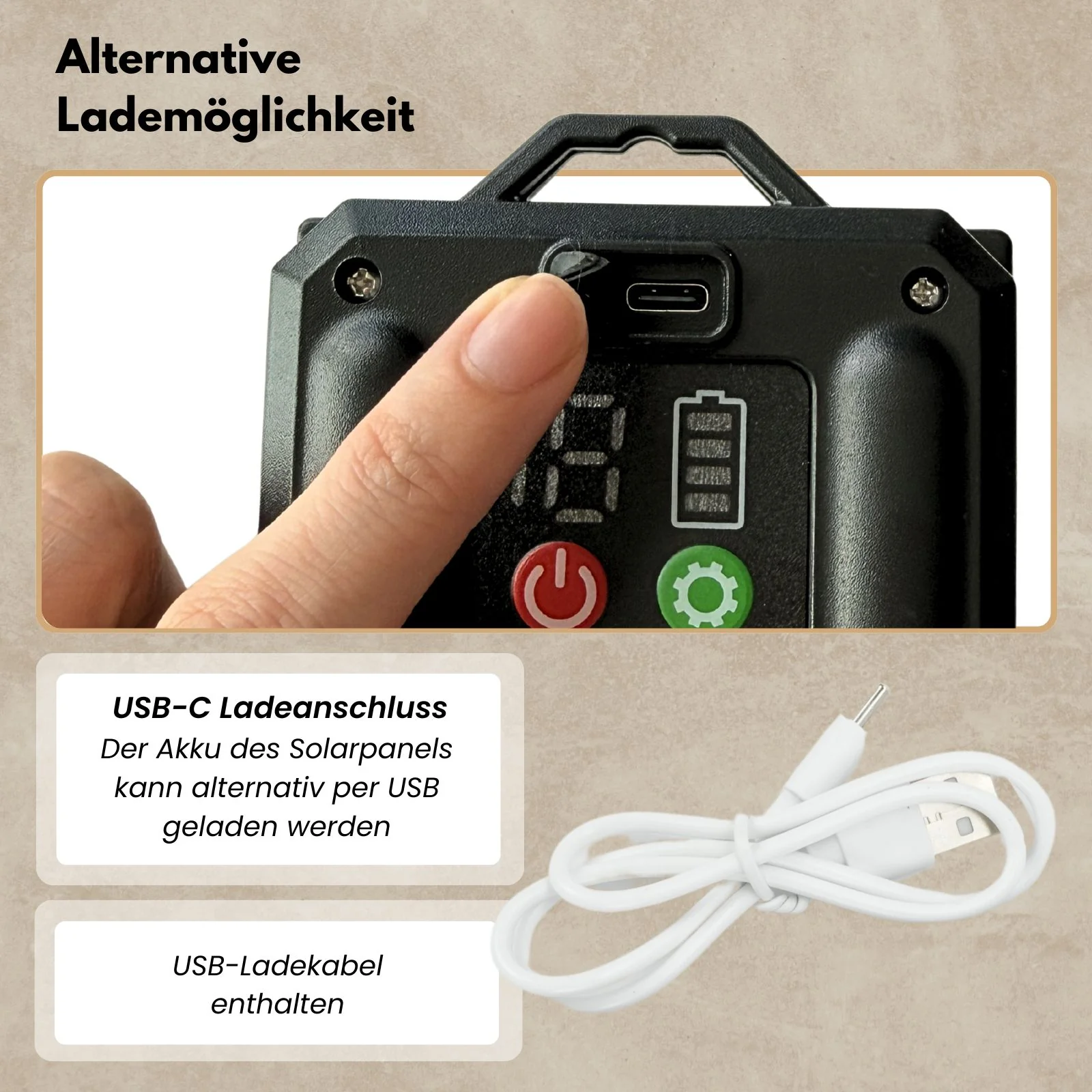 LED-Hanfseil-Lichterkette Lampe Gartenbeleuchtung Solar-Leuchtkette - Image 9