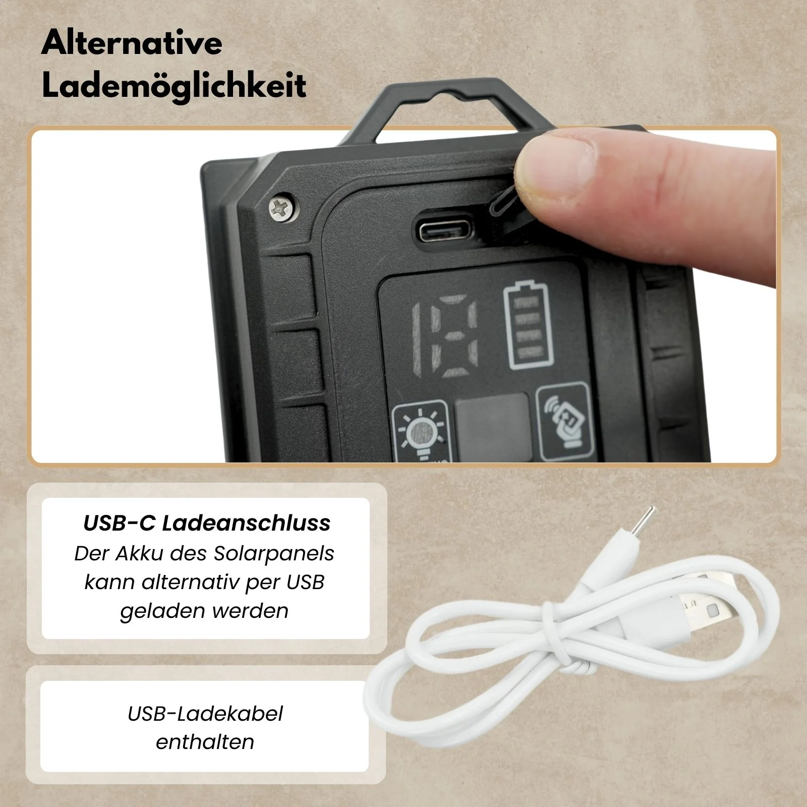 LED-Hanfseil-Lichterkette Solar-Leuchtkette Gartenbeleuchtung Lampe - Image 9
