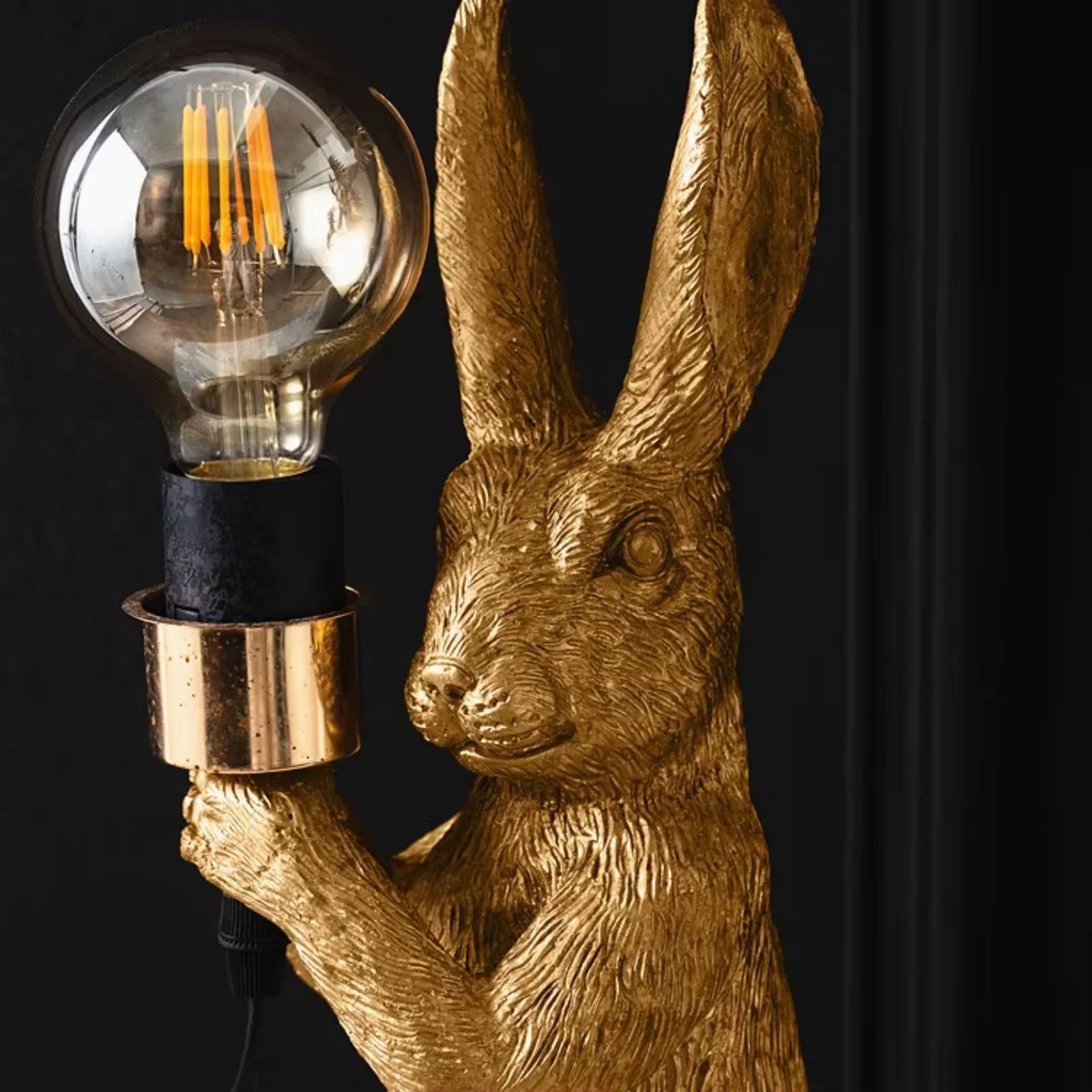 Hasenlampe Nachttischlampe Tiermotiv-Beleuchtung Hasen-Dekoleuchte - Image 4