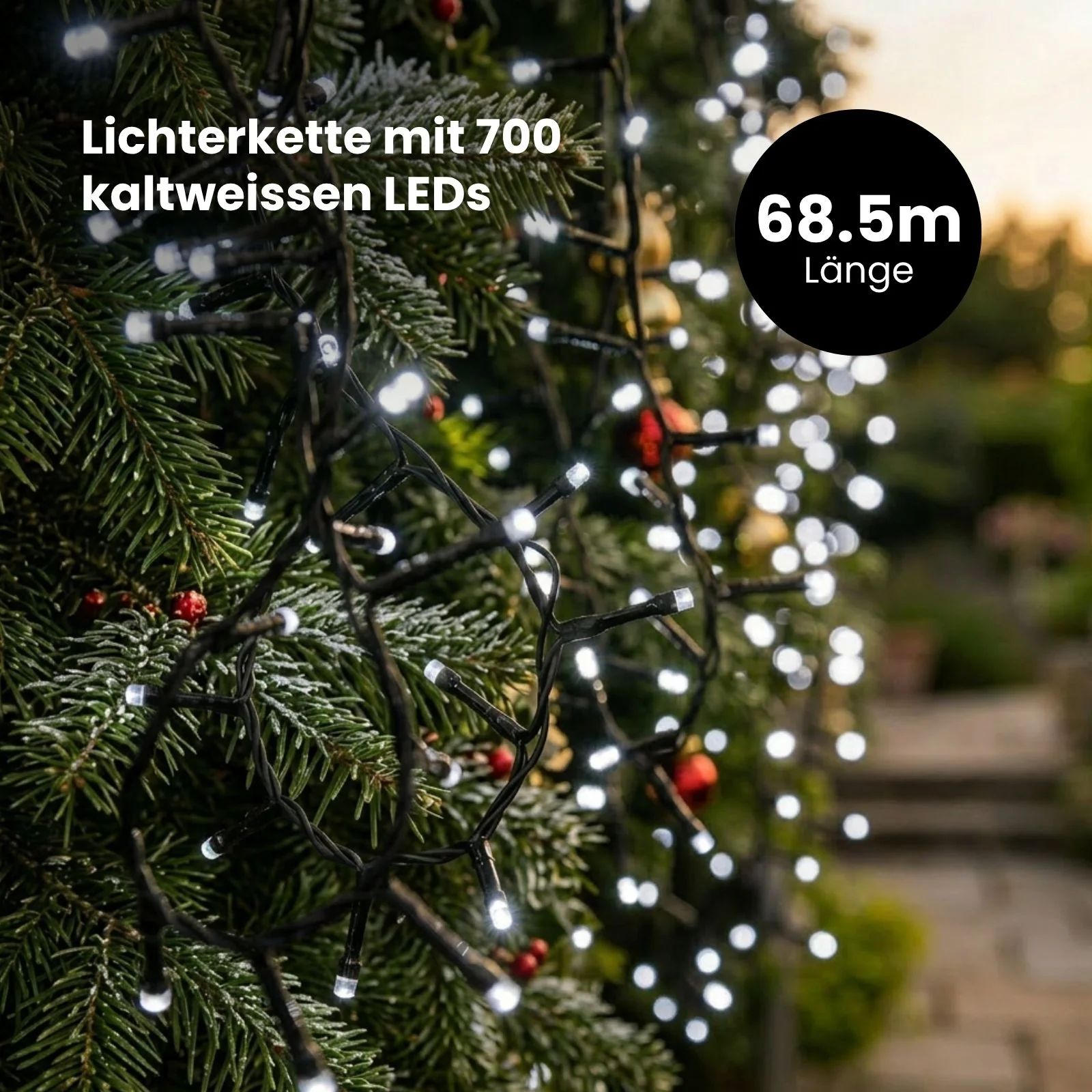 LED-Lichterkette 67.9m Lichtergirlande Beleuchtung Dekolichter Leuchte - Image 2