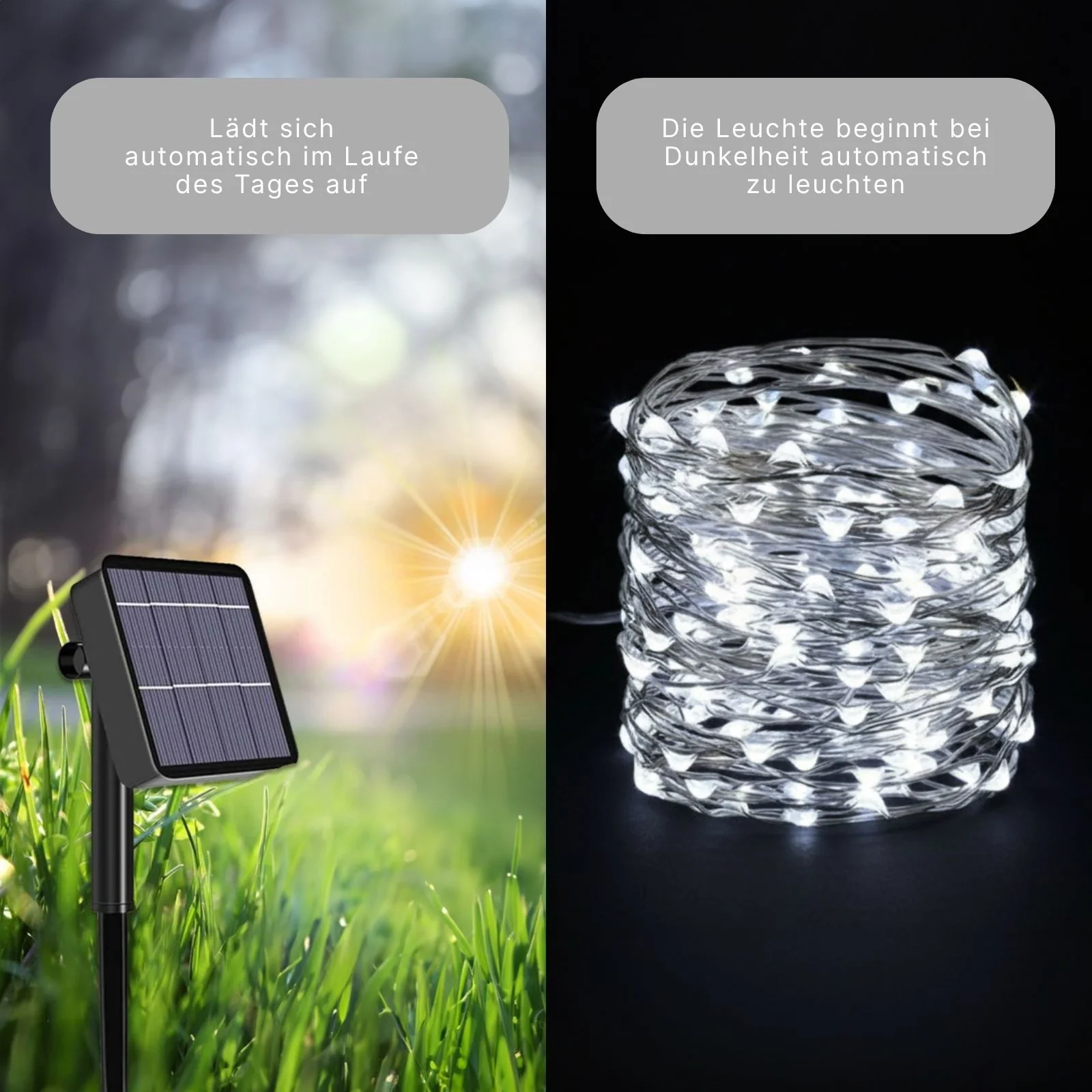 LED-Solar-Gartenbeleuchtung 32m Outdoor-Leuchtgirlande Dekoleuchte - Image 3