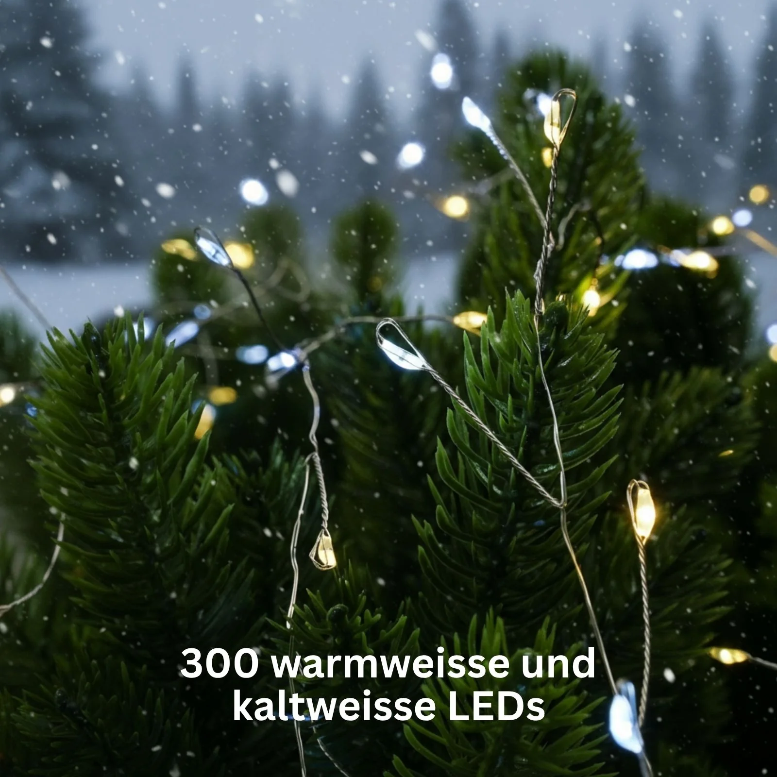 LED Solar-Lichterkette 8.6m Cluster-Lichterkette Büschellichterkette - Image 2