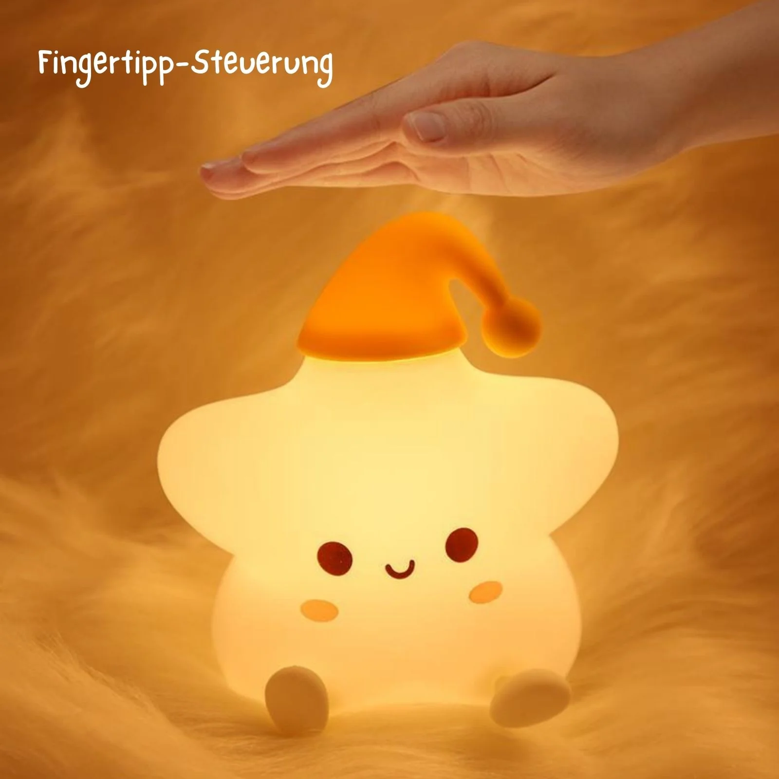 LED-Stern-Nachtlicht Kinder-Nachttischlampe Tischleuchte Schlaflicht - Image 4