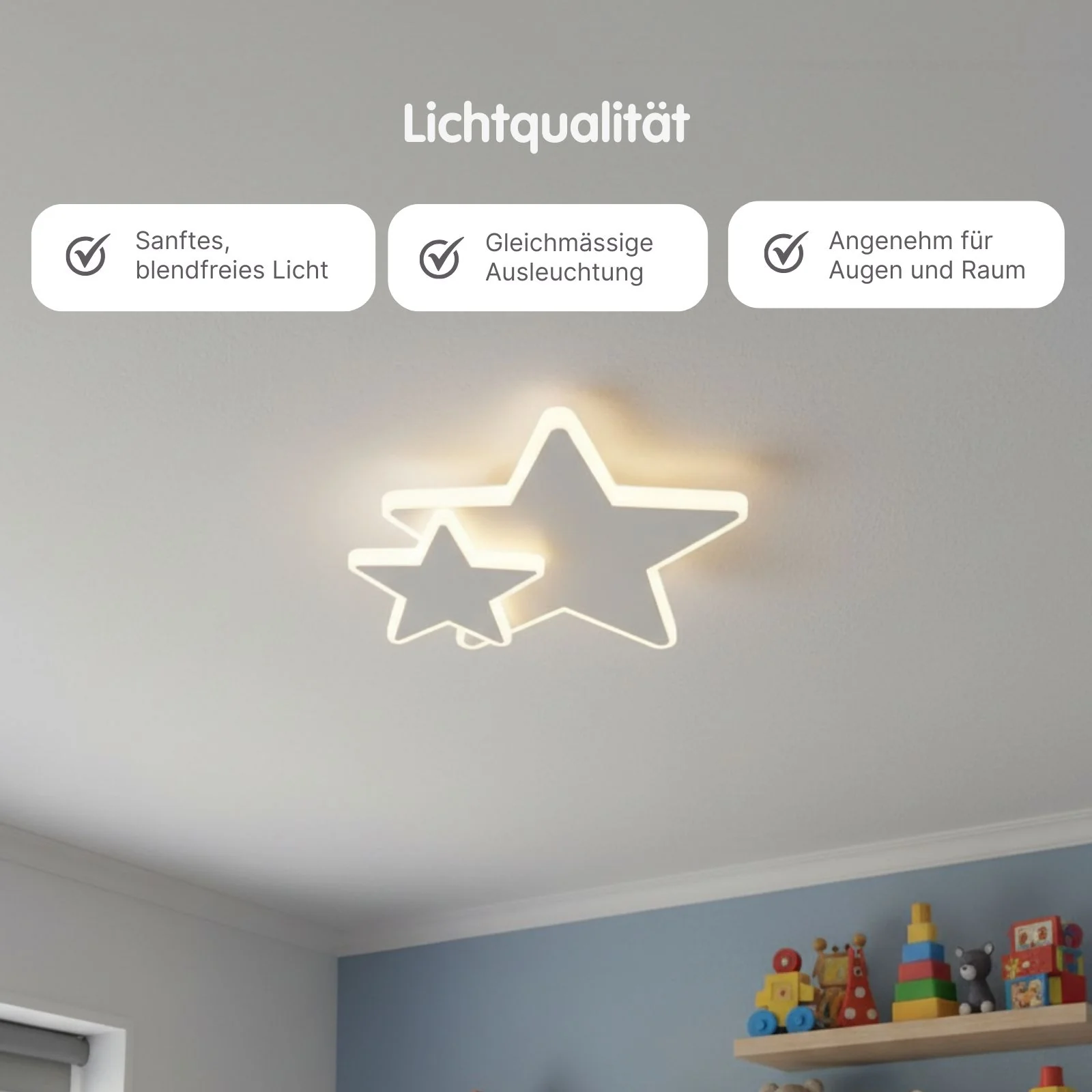 LED Sternen-Deckenleuchte Deckenlampe Lampe Wohnzimmerlampe Leuchte - Image 3