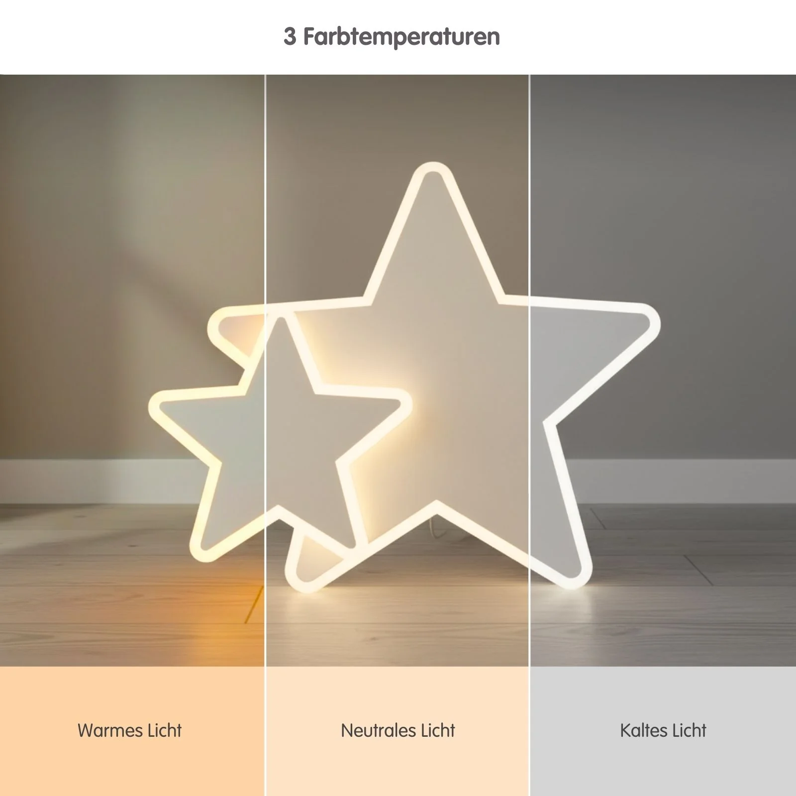 LED Sternen-Deckenleuchte Deckenlampe Lampe Wohnzimmerlampe Leuchte - Image 5