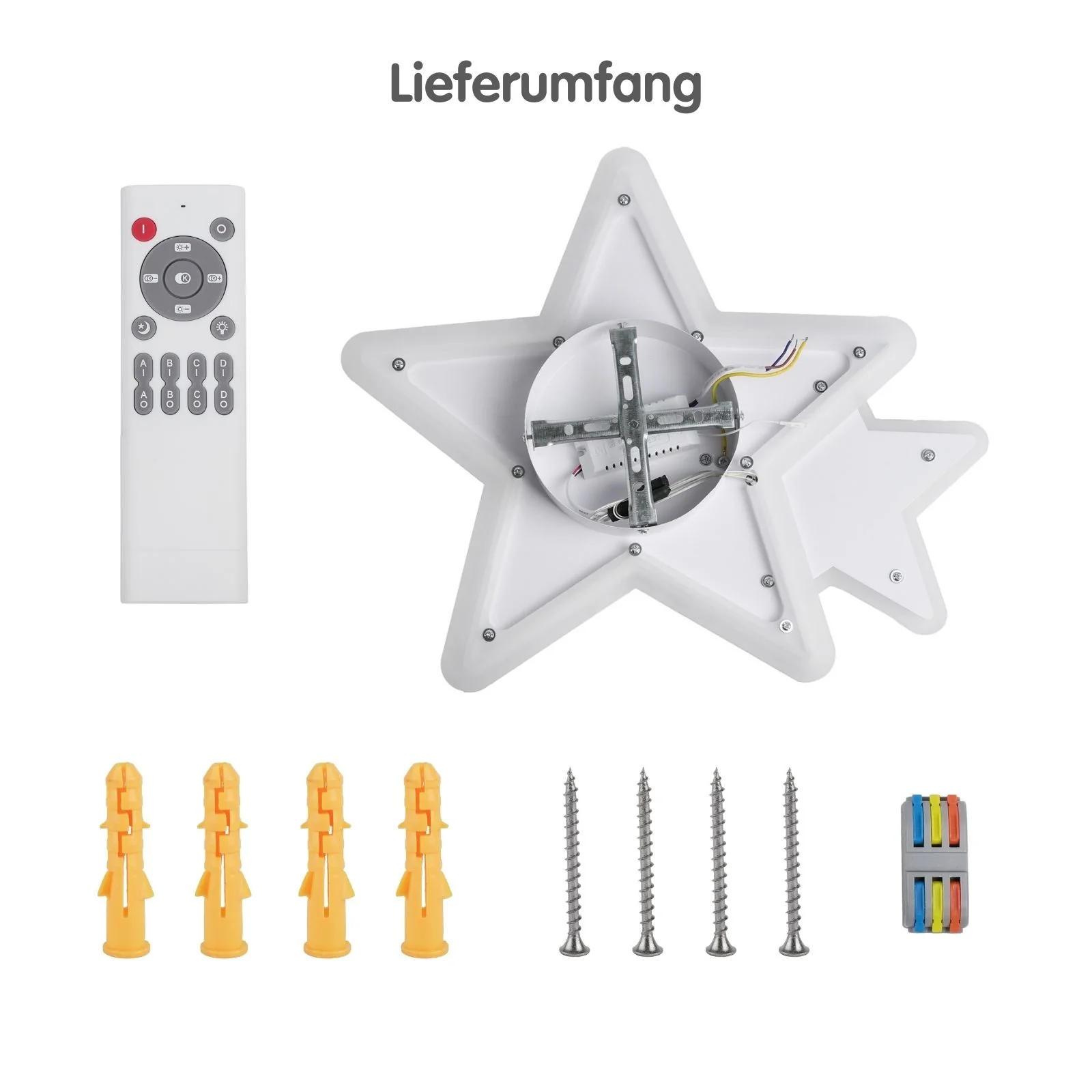 LED Sternen-Deckenleuchte Deckenlampe Lampe Wohnzimmerlampe Leuchte - Image 8
