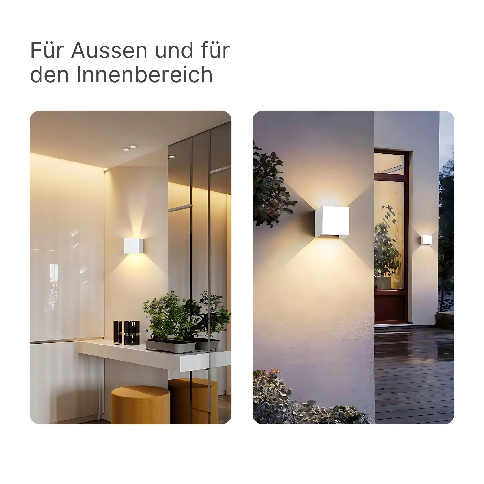 LED-Fassadenleuchte Wandleuchte Wandstrahler Wandlampe Up-Down-Wandleuchte - Image 4