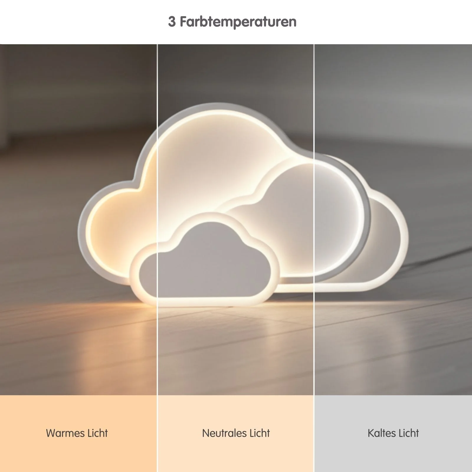 LED Wolken-Deckenleuchte Deckenlampe Lampe Wohnzimmerlampe Leuchte - Image 5