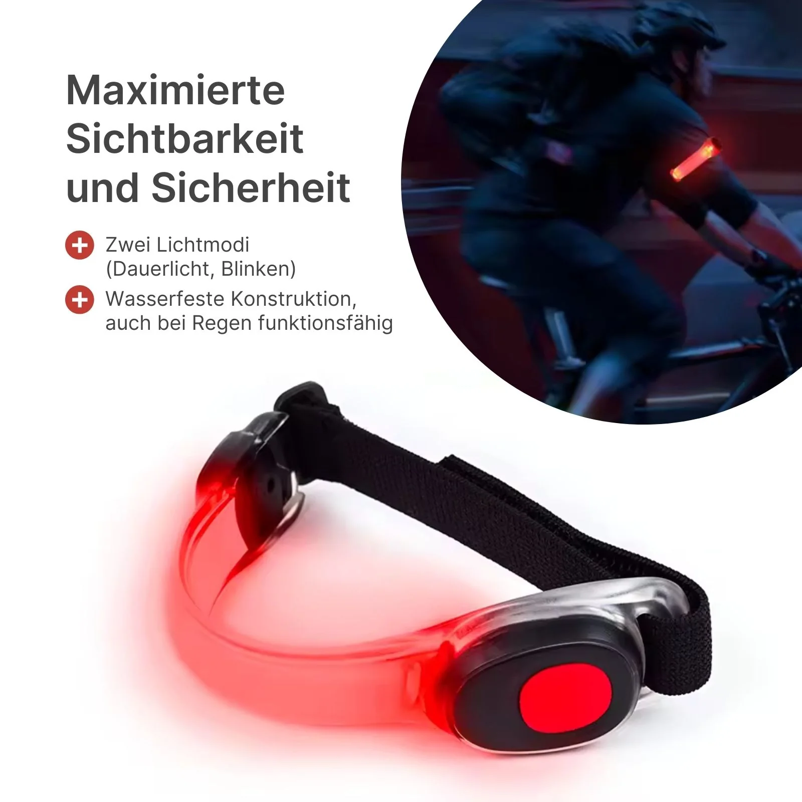 LED-Leuchtarmband Laufarmband Armband Warnarmband Sicherheitsarmband - Image 2