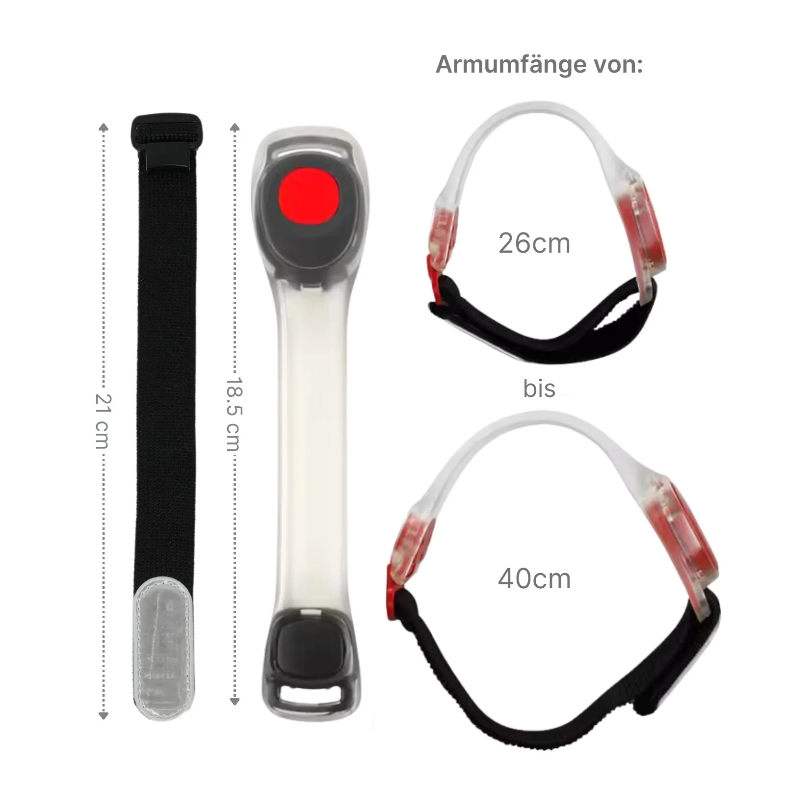 LED-Leuchtarmband Laufarmband Armband Warnarmband Sicherheitsarmband - Image 4