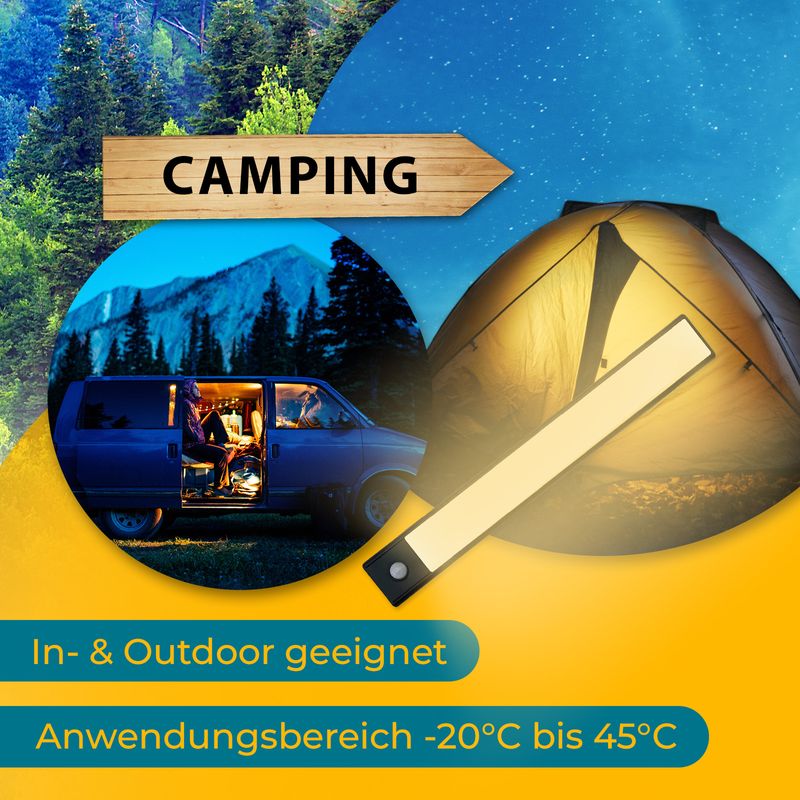 Lichtleiste Licht Leuchte Nachtlicht Lampe Bewegungsmelder LED - Image 6