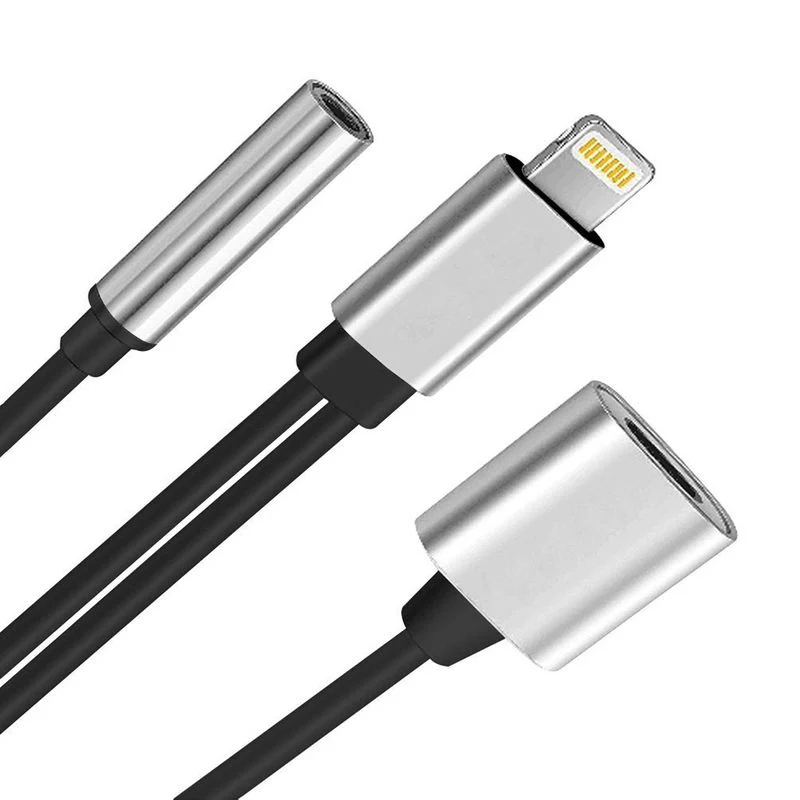 Lightning Audio + Ladeadapter Lightning zu 3.5mm Kopfhörer + Ladekabel - Image 2