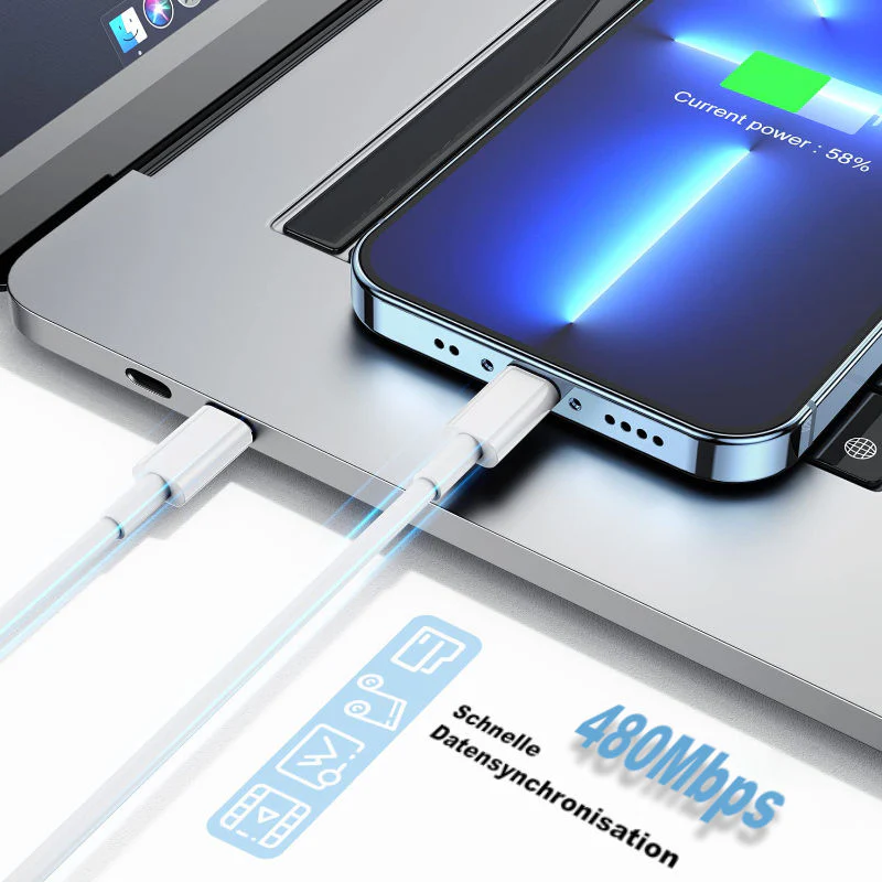 Lightning zu USB-C Kabel 3m Datenkabel mit USB-C-Anschluss für iPhone - Image 2