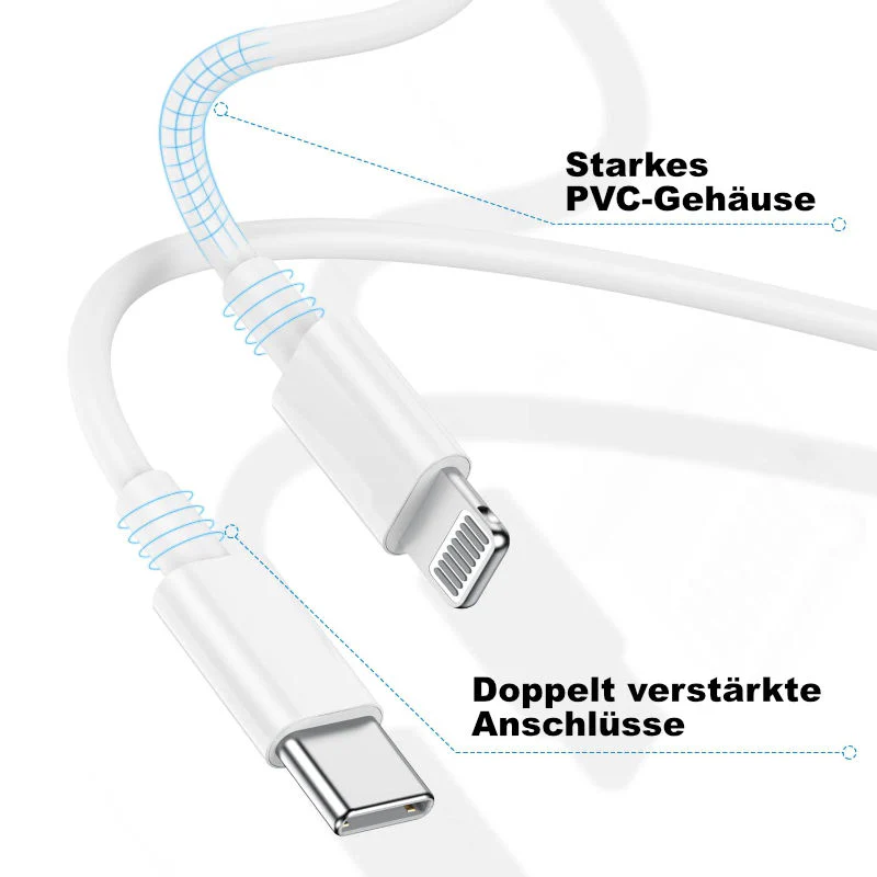 Lightning zu USB-C Kabel 3m Datenkabel mit USB-C-Anschluss für iPhone - Image 3