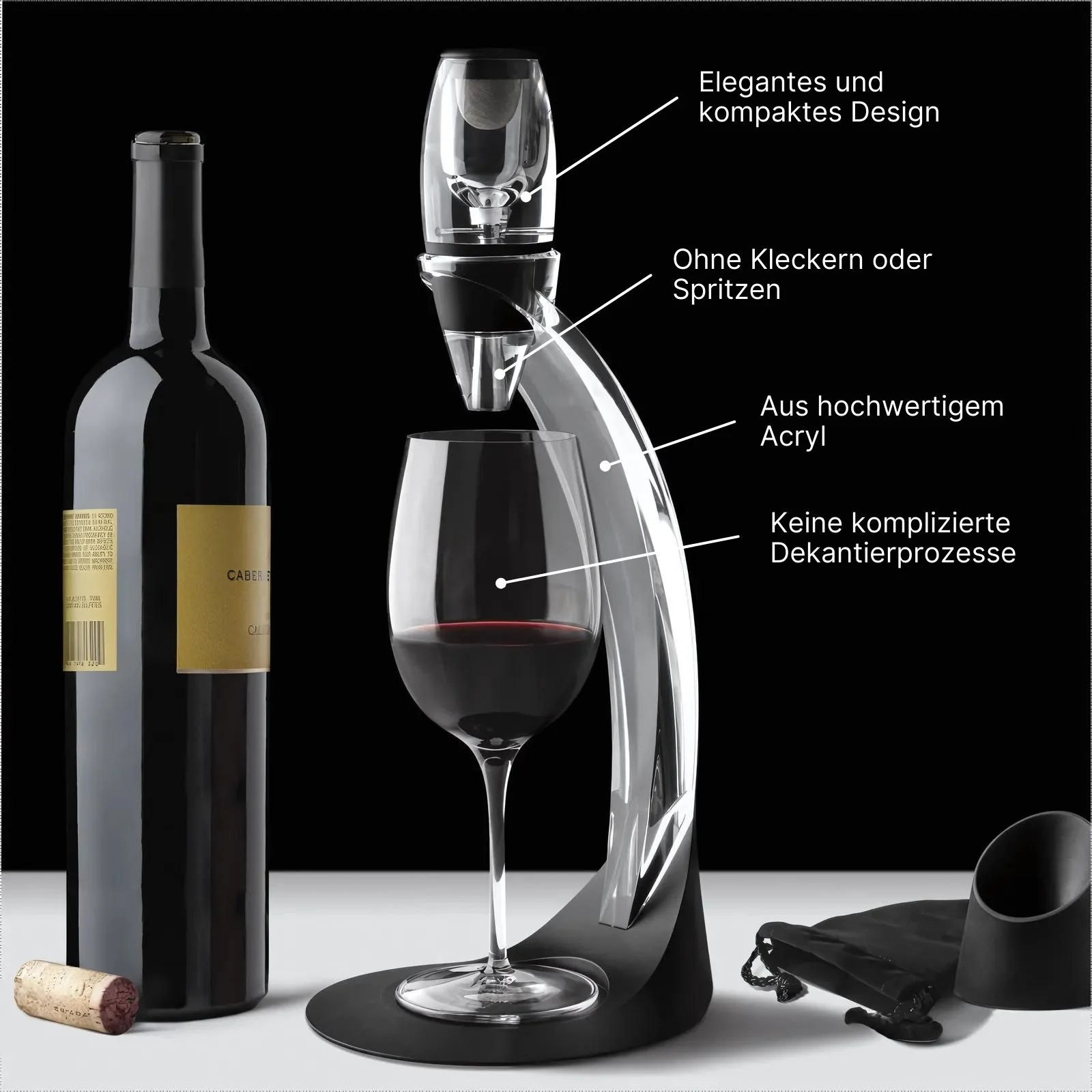Magischer Weindekanter Weinbelüfter Rotwein Weisswein Dekantierer - Image 2