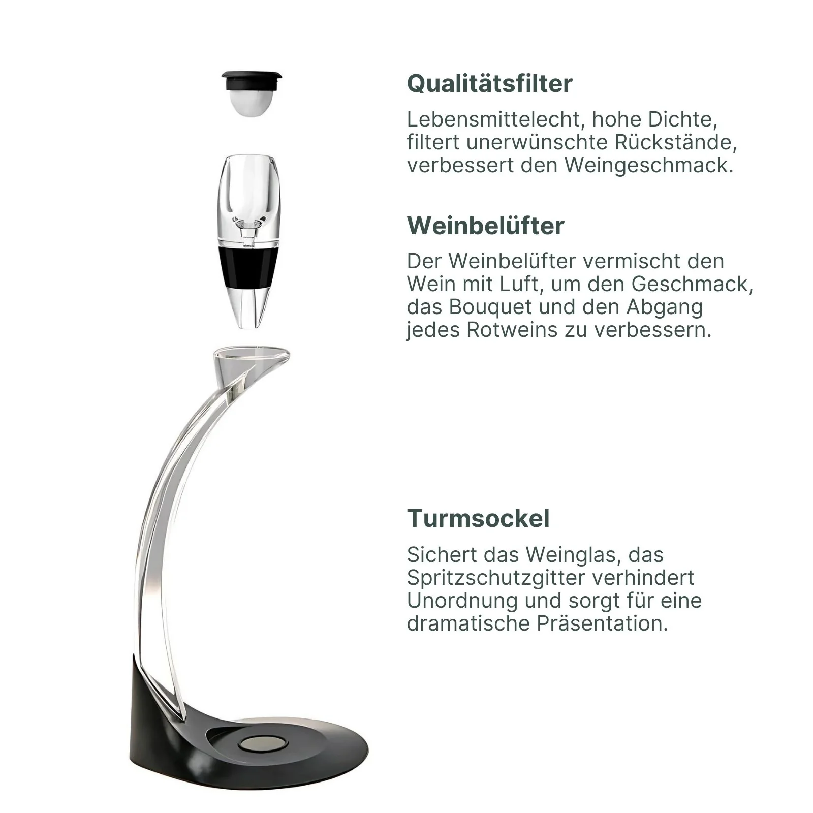 Magischer Weindekanter Weinbelüfter Rotwein Weisswein Dekantierer - Image 4