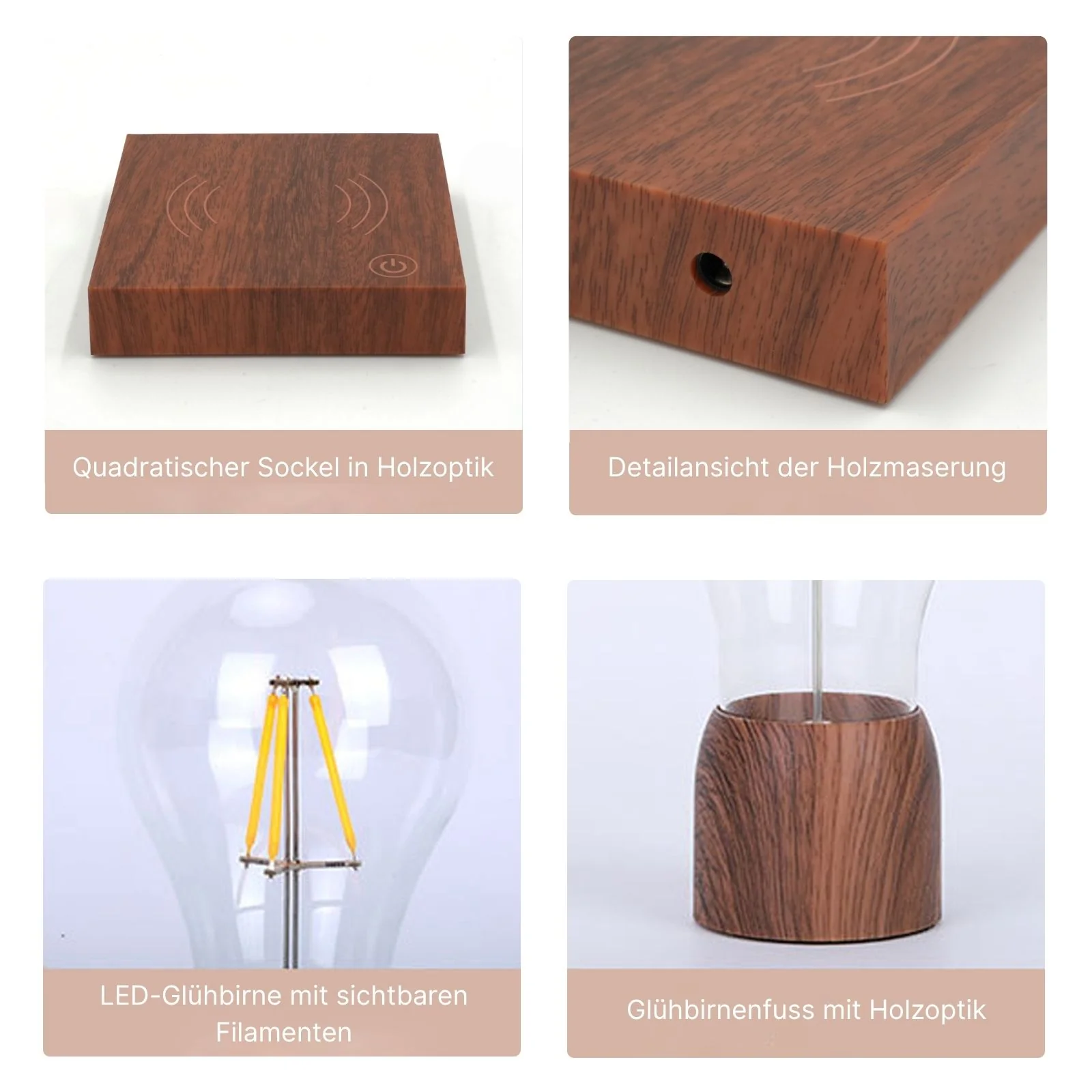 Magnetische Schwebelampe Tischlampe Schwebendes Licht Stimmungslicht - Image 3