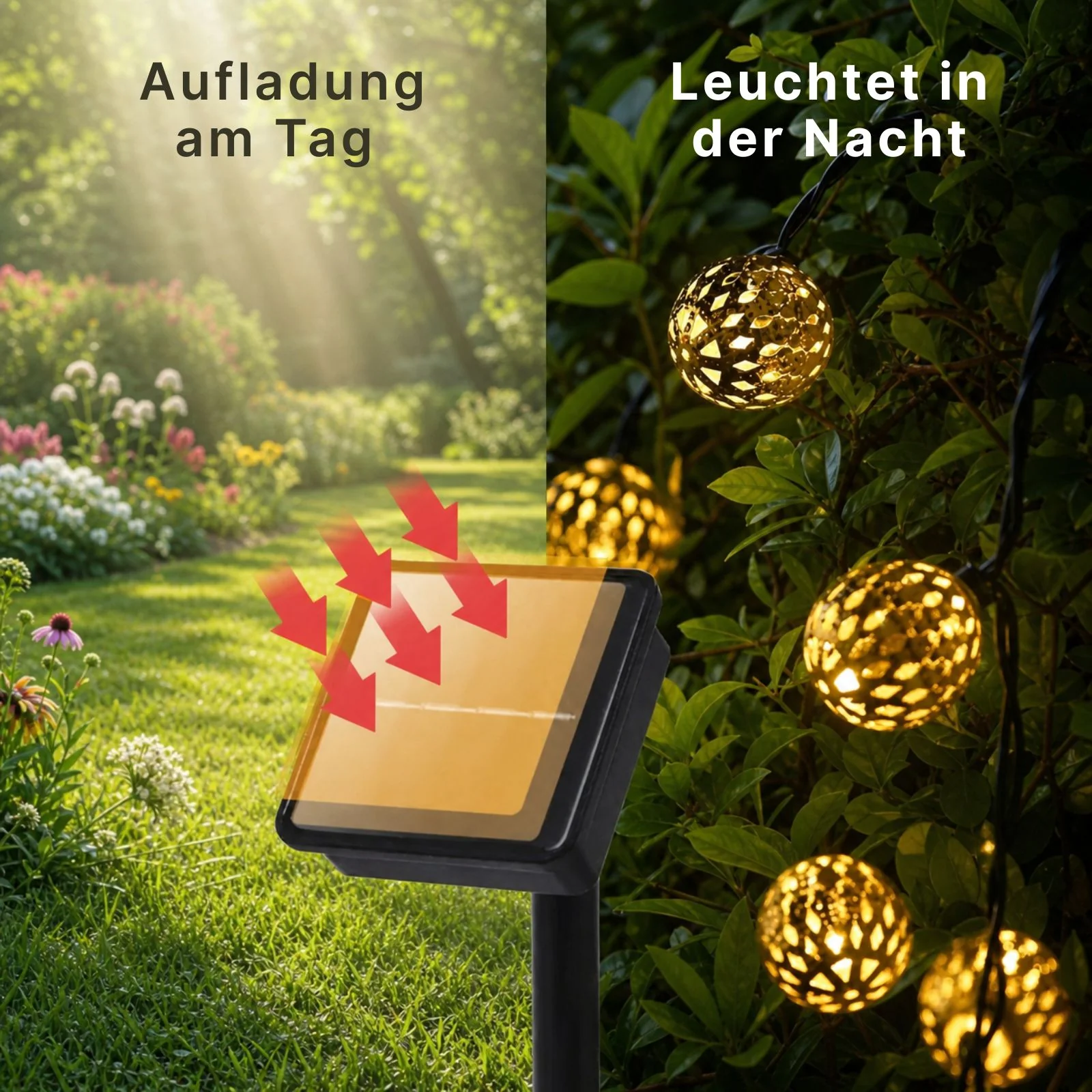 Marokkanische LED Solar-Gartenbeleuchtung 4.8m Outdoor-Dekoleuchte - Image 5