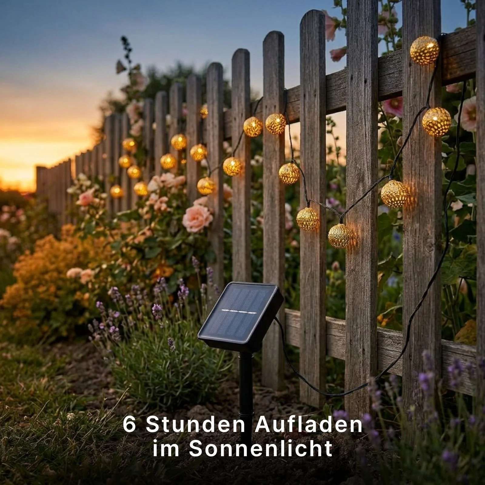 Marokkanische LED Solar-Gartenbeleuchtung 9.3m Outdoor-Dekoleuchte - Image 2