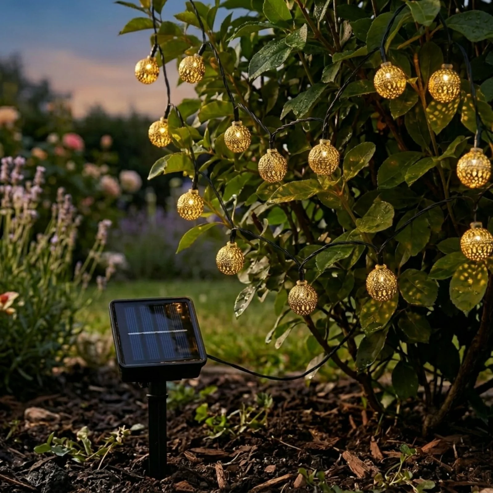 Marokkanische LED Solar-Gartenbeleuchtung 9.3m Outdoor-Dekoleuchte - Image 8