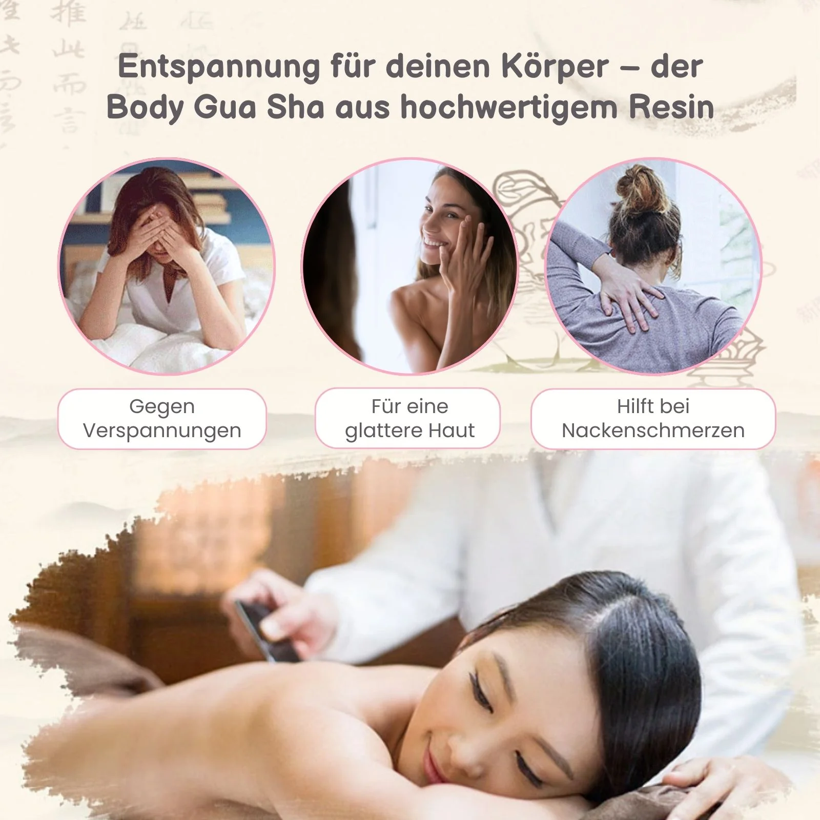 Body Gua Sha Massagegriff Body Gua Sha Massage Schaber Massage Werkzeug - Image 4