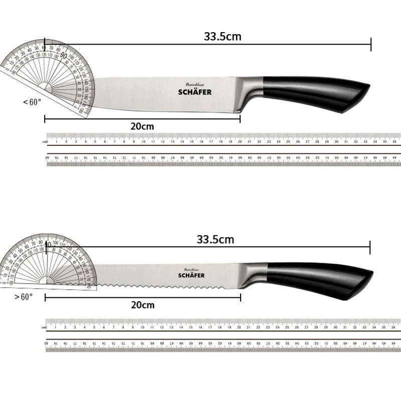 Messer Set Messerblock Kochmesser-Set Messerhalter Messerständer - Image 5