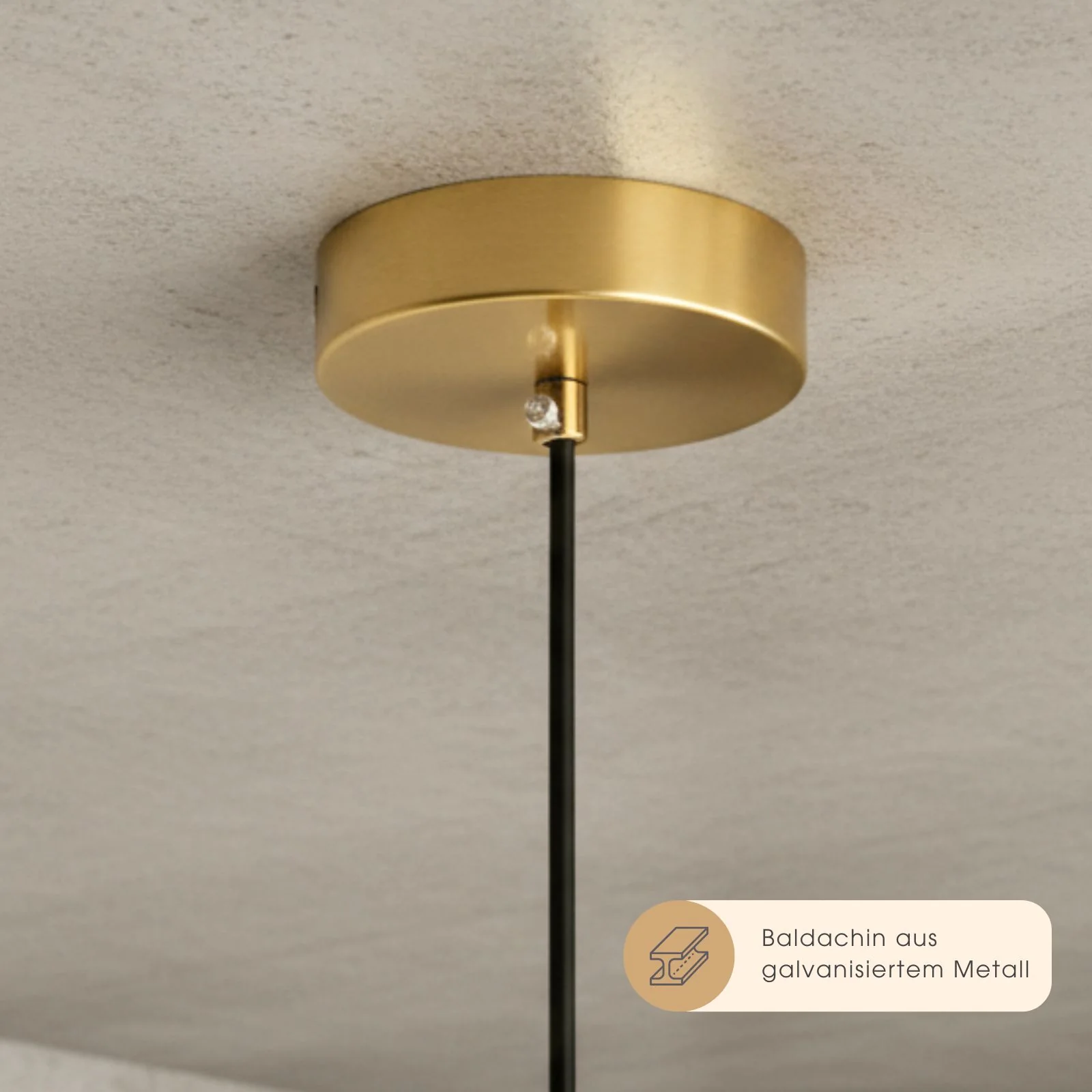 Milchglas-Deckenleuchte Deckenlampe Hängelampe Pendelleuchte Lampe - Image 6