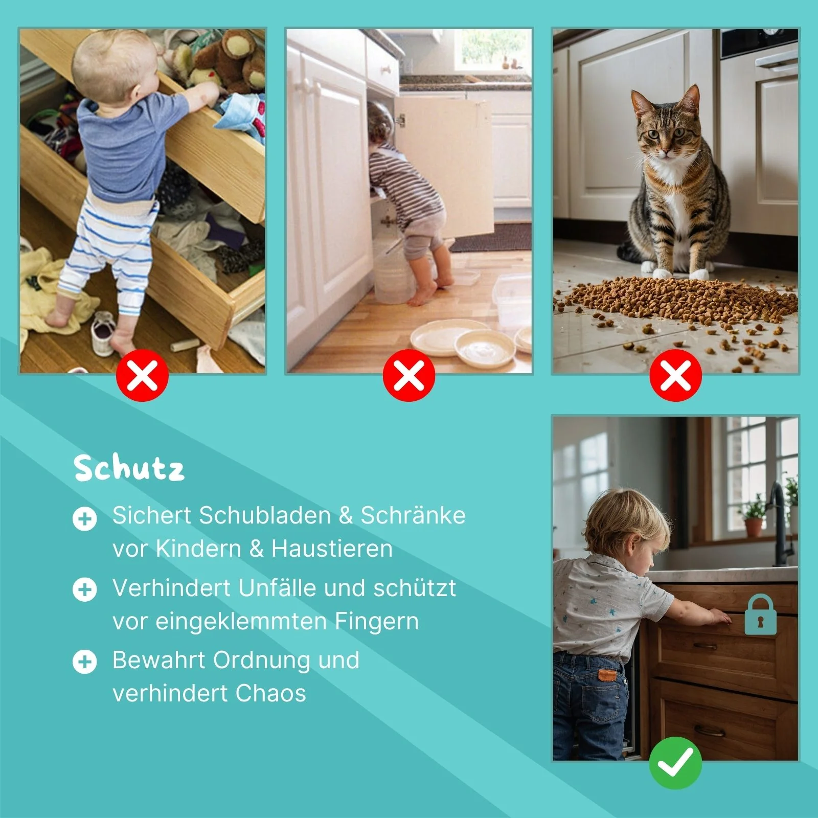 Multi-Sicherung  Kindersicherung Schranksicherung - Image 4