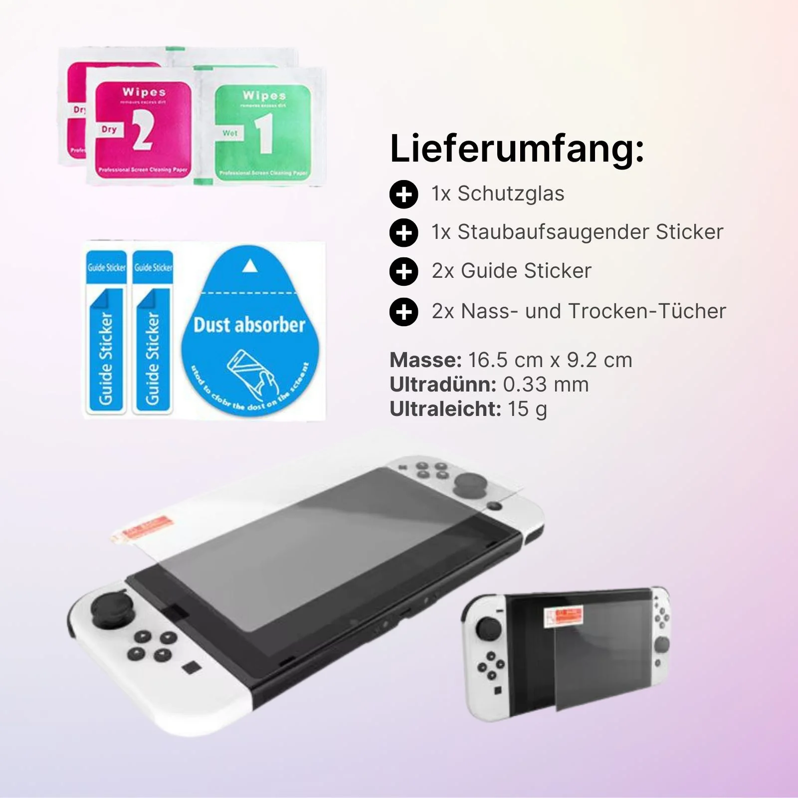 Alternative Displayschutzfolie zu Nintendo Switch OLED 7 Zoll - Image 3