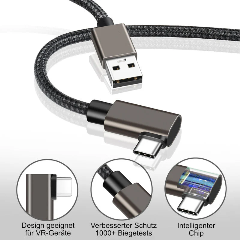 Oculus Quest 1 + 2 Datenkabel 3m Kabel für VR Brille VR Headset - Image 4