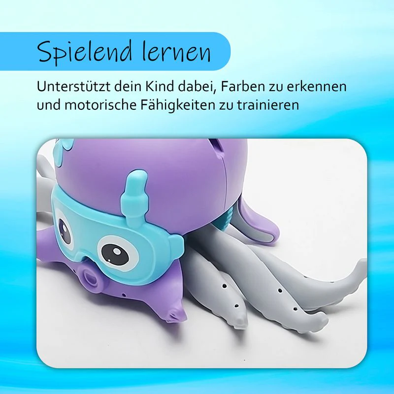 Oktopus Spielzeug Badezimmer Badewanne Aufzieh Uhrwerk Kleinkind Zieh - Image 3