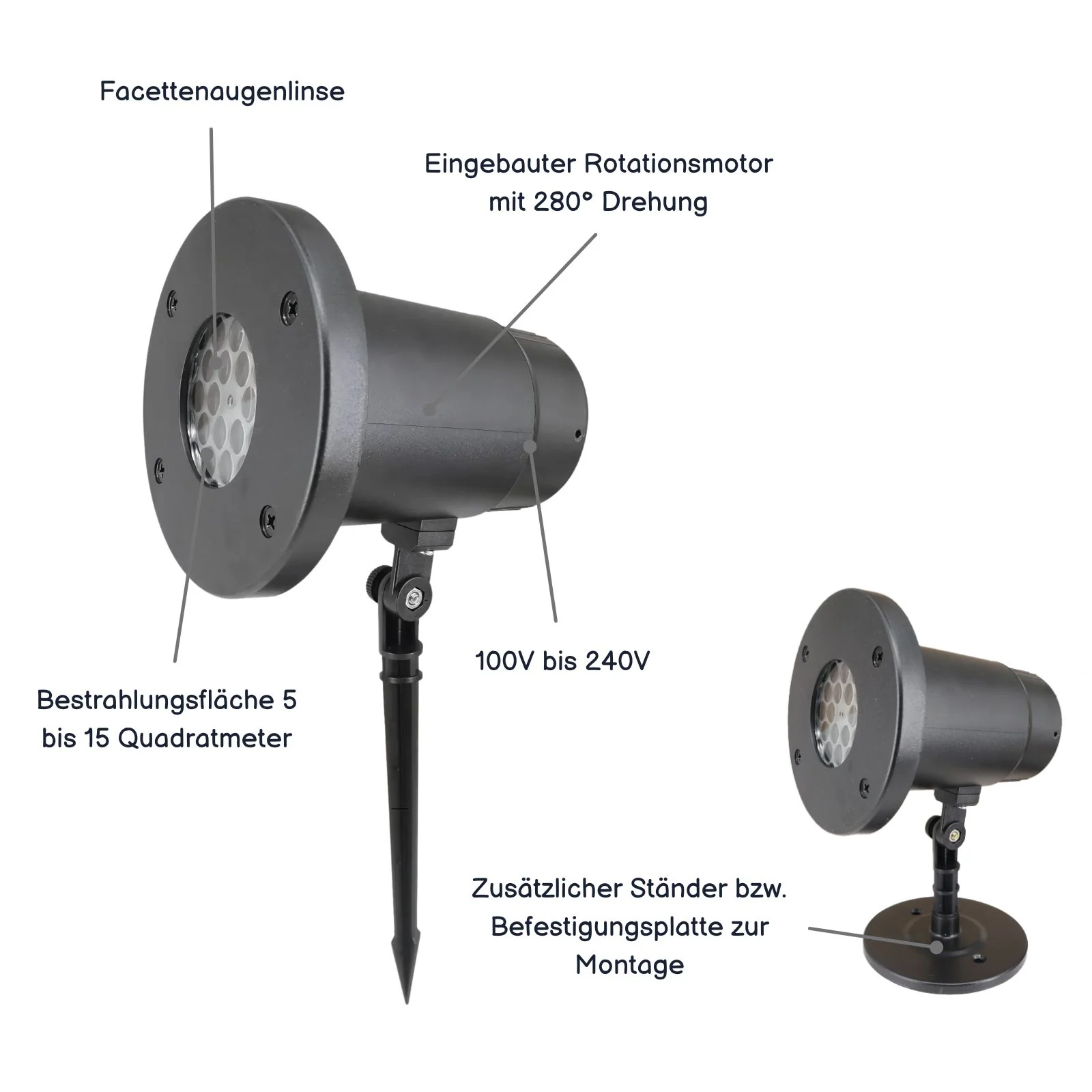 Outdoor-Weihnachtsmotive-Projektor LED-Projektorlampe Videoprojektor Beamer - Image 3