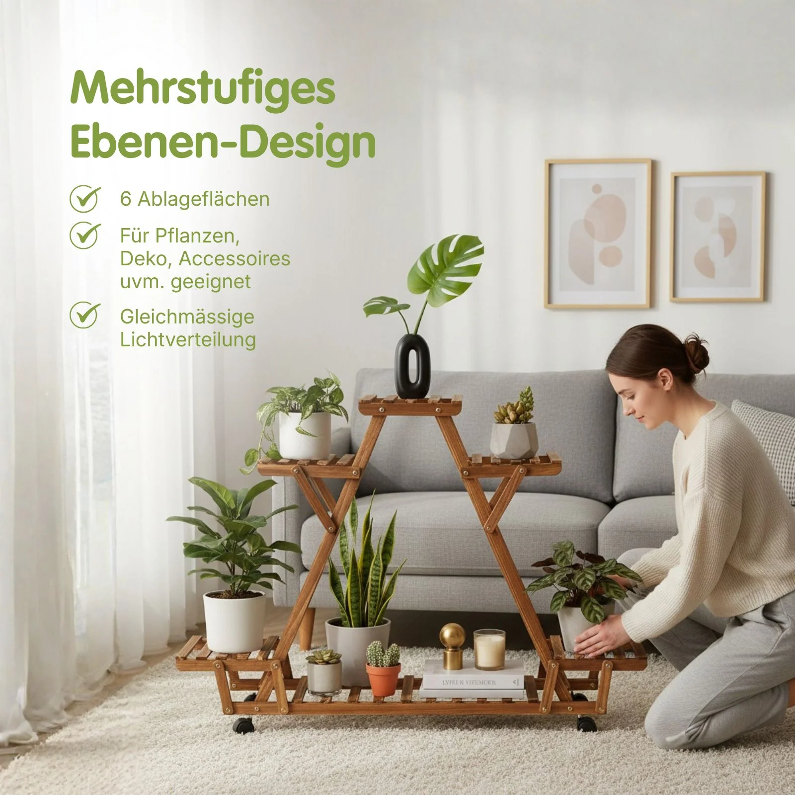 XXL-Pflanzenständer Pflanzenregal Blumentreppe Blumenständer - Image 3