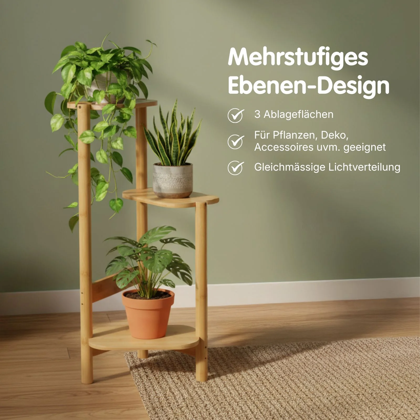 Pflanzentreppe Pflanzenregal Blumenständer Blumenregal Pflanzenständer - Image 3