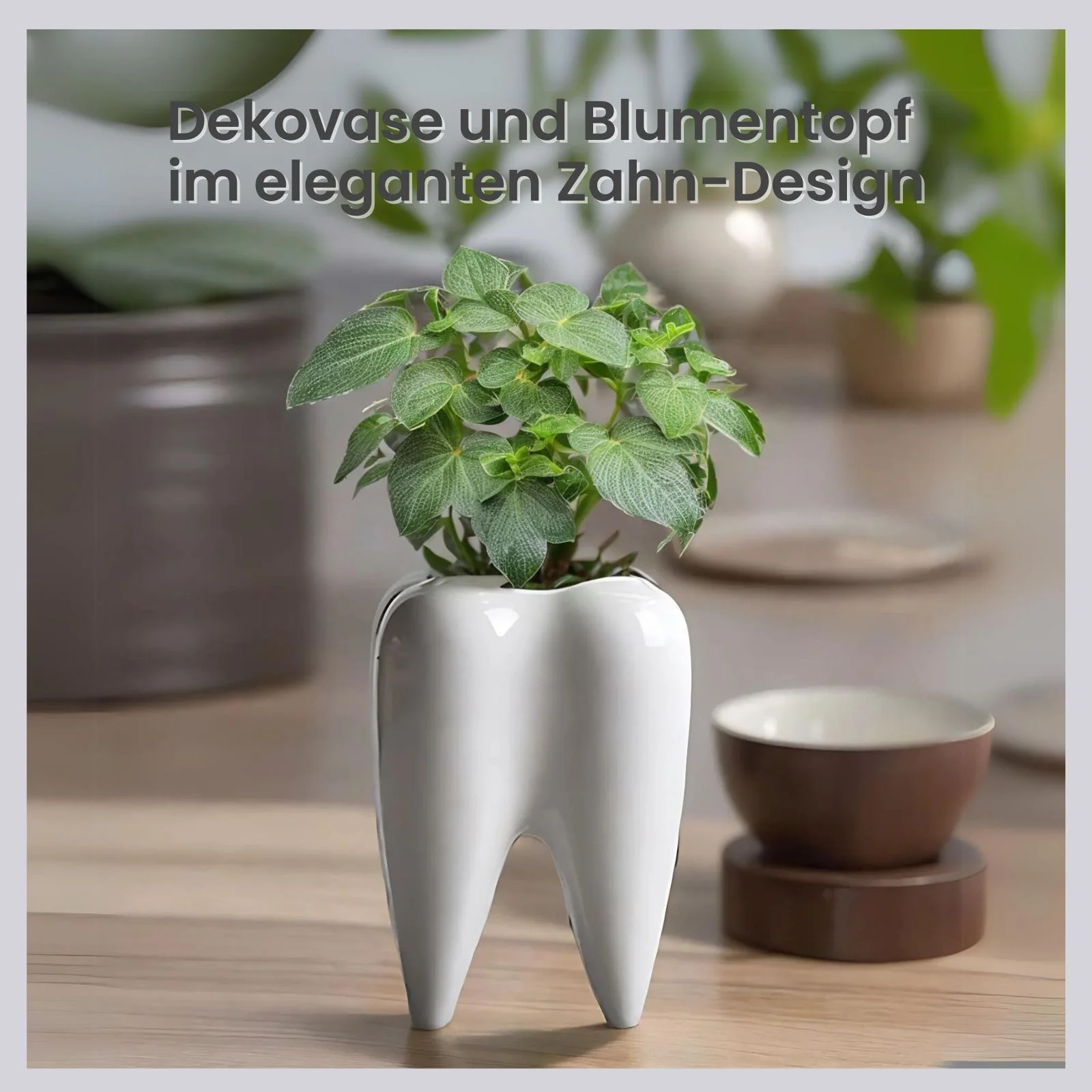 Pflanzenvase Blumentopf Dekovase Stifthalter Keramikvase - Image 2