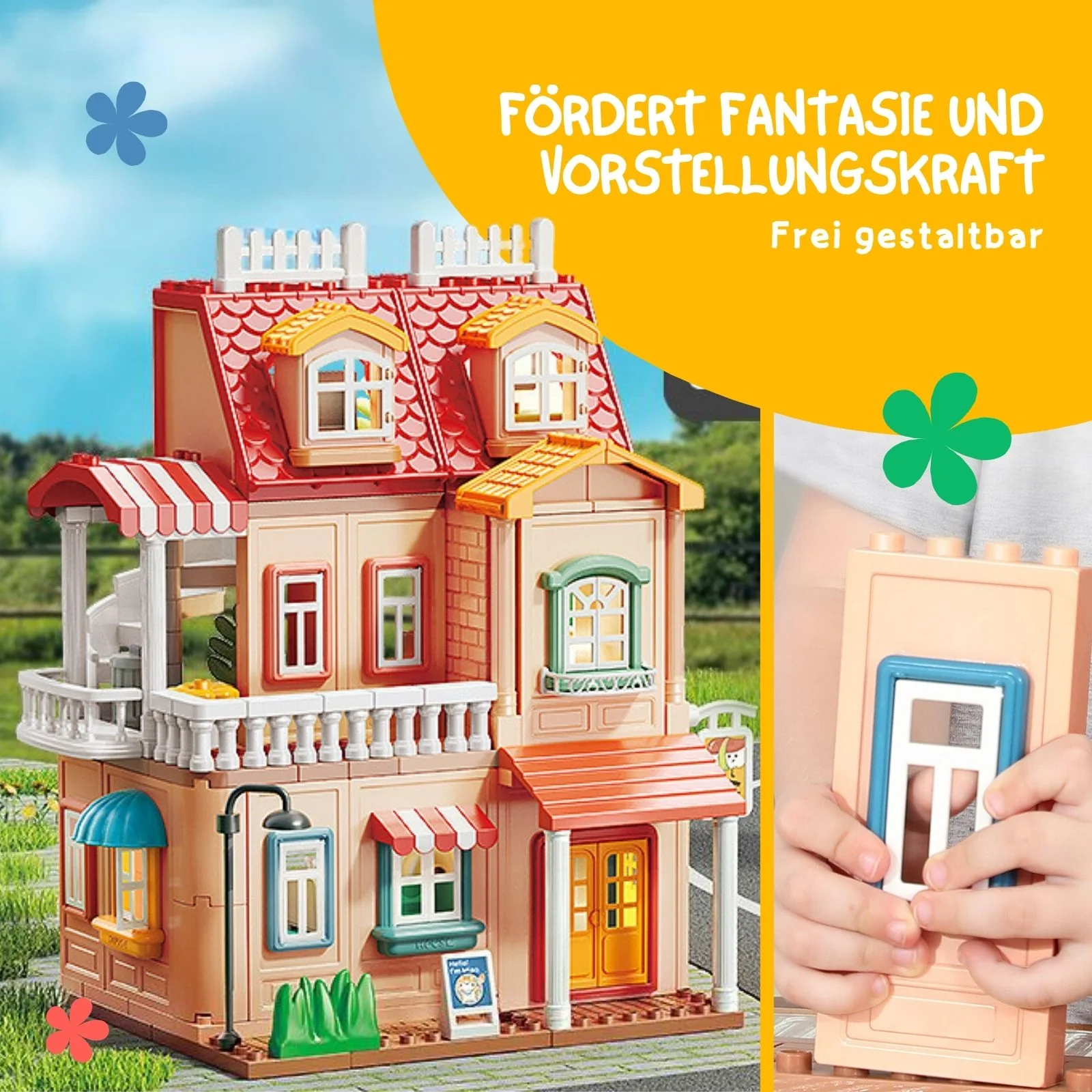 Puppen Haus Spielhaus Möbel Spielzeug Stube Villa Residenz Schloss - Image 3