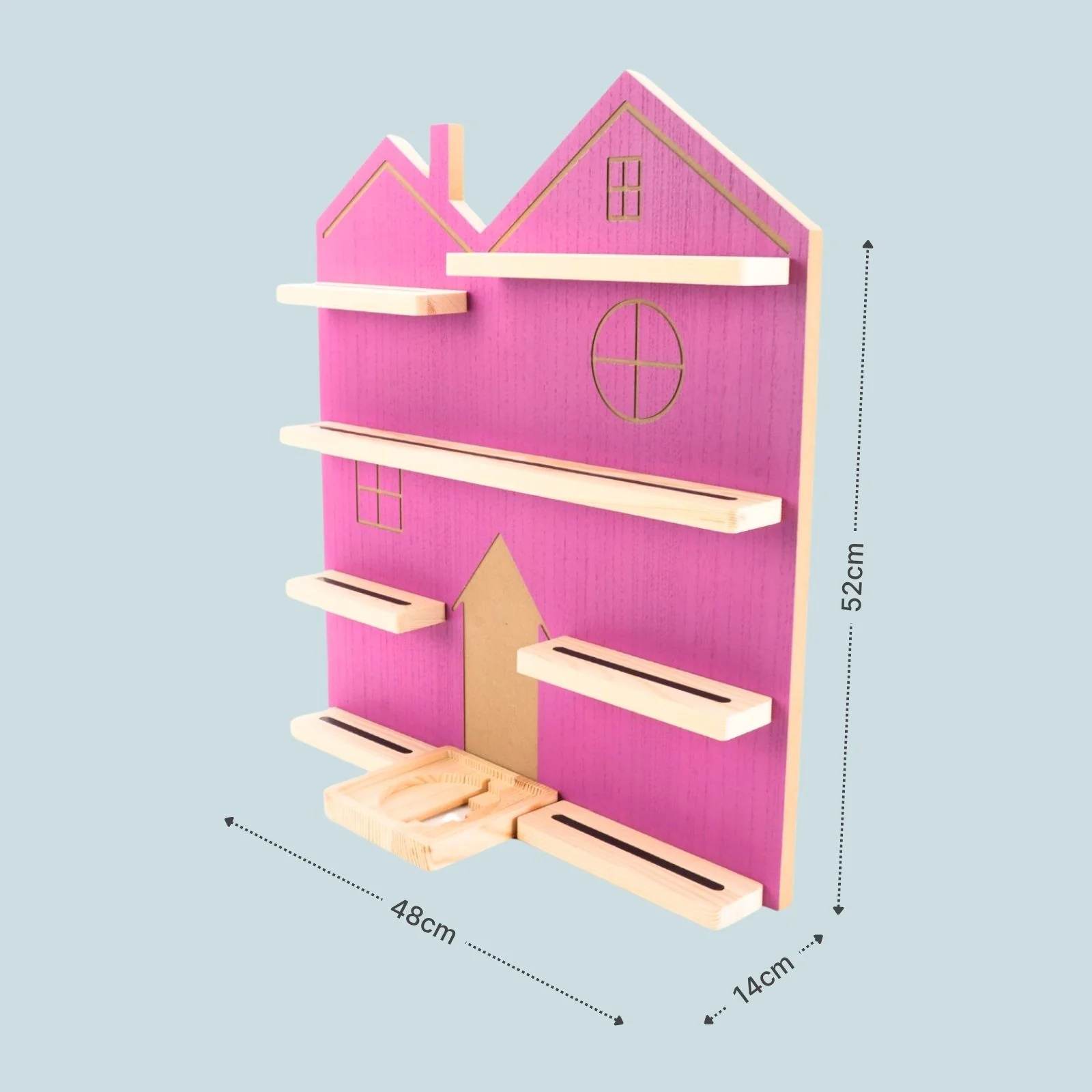 Puppenhaus-Holzregal für Toniebox und Toniefiguren Wandregal - Image 7