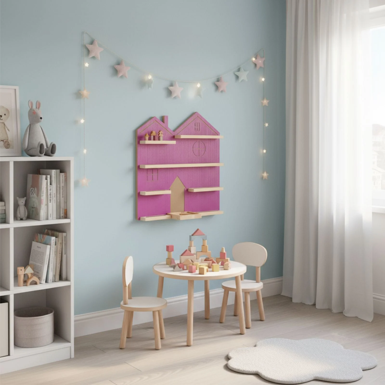 Puppenhaus-Holzregal für Toniebox und Toniefiguren Wandregal - Image 8