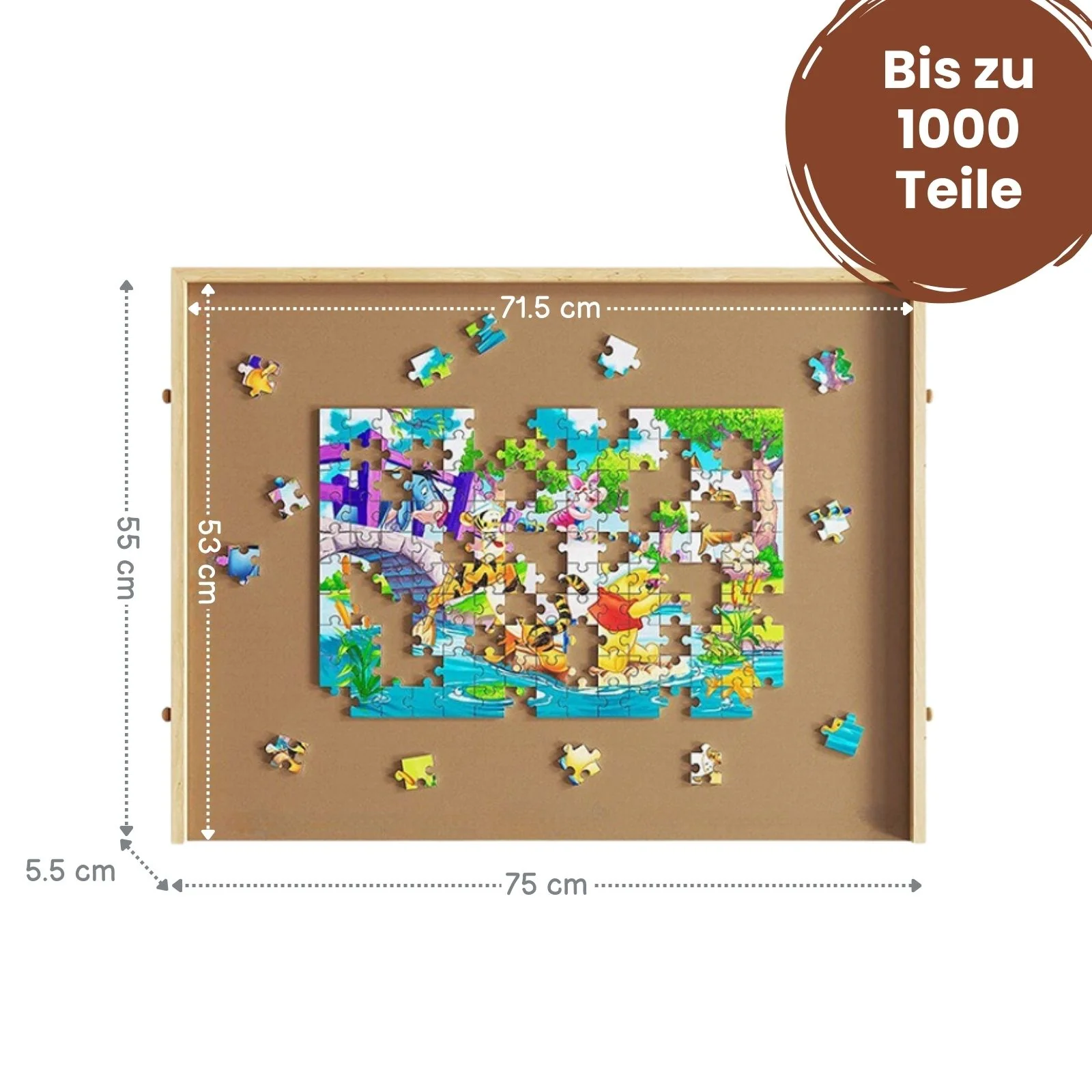 Puzzlebrett für 1000 Teile mit Auszügen Puzzletafel Puzzleunterlage - Image 6
