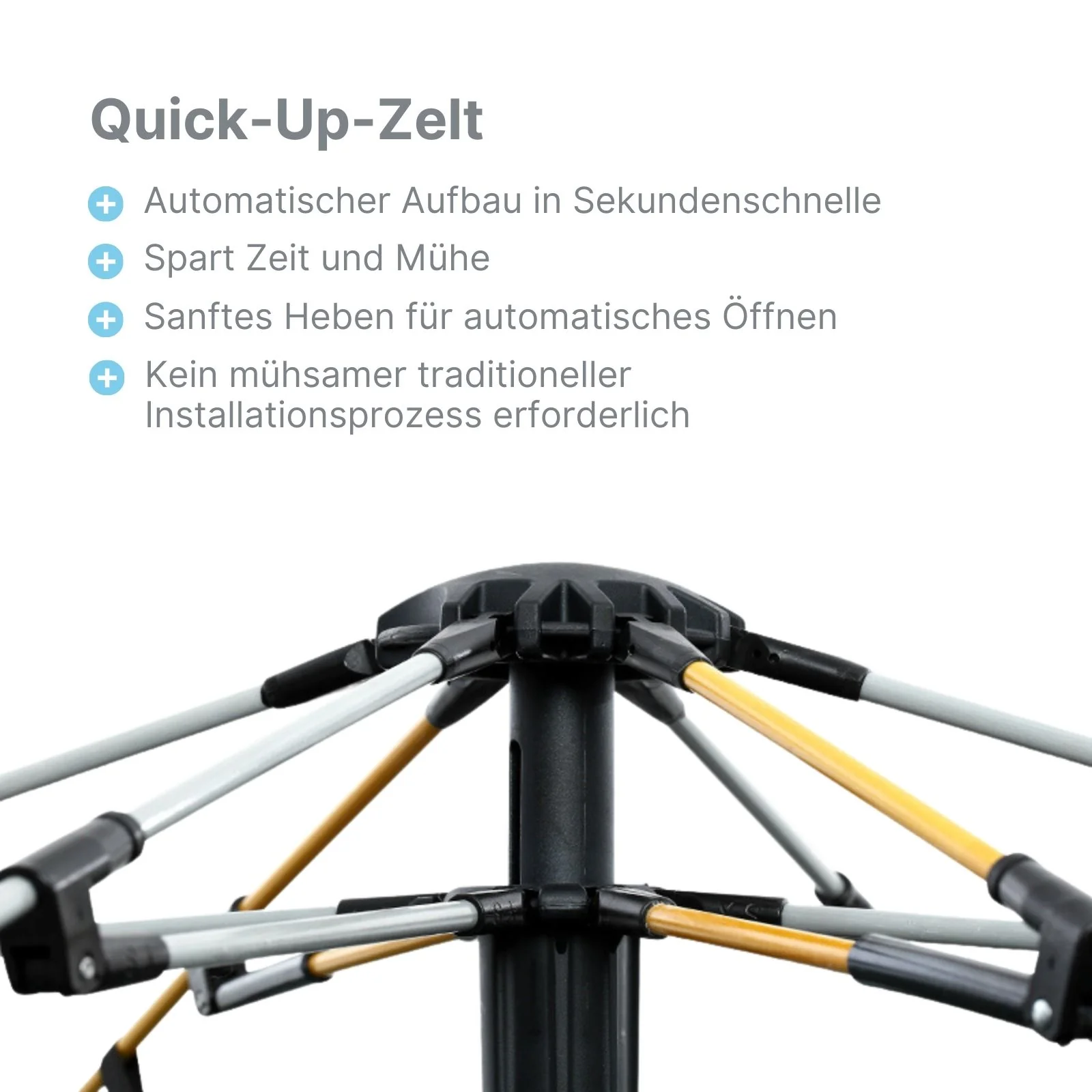 Quick-Up-Zelt für 3-4 Personen Campingzelt Automatikzelt Festivalzelt - Image 2