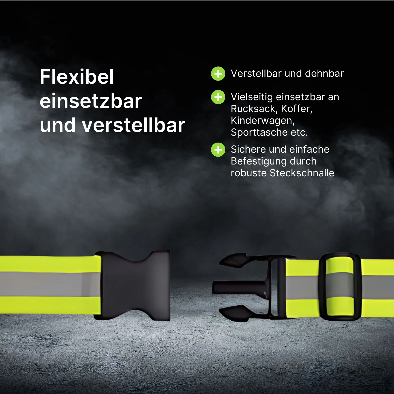 Reflektierender Kofferriemen Kofferband Stretch-Fixierband Kostüm-Band - Image 2