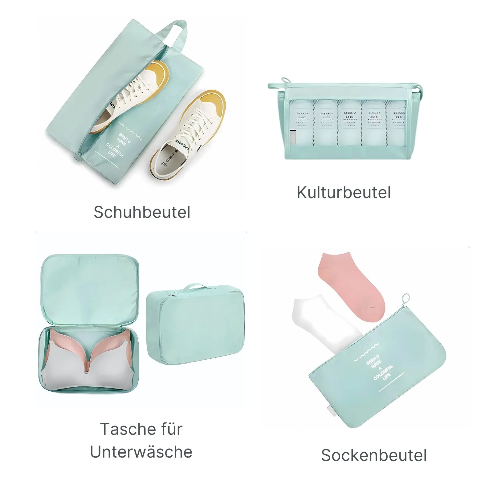 Reisebeutel Koffer-Organizer Packsack Aufbewahrungsbeutel Set - Image 5