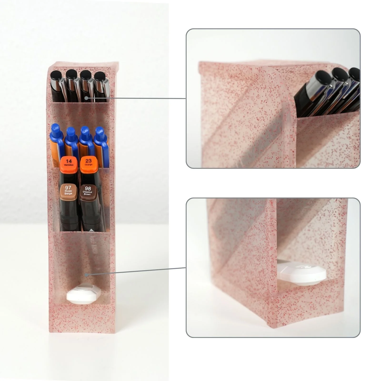 Schreibtisch-Organizer Bürotisch-Stifthalter Pen Desk-Organizer Stiftebox Stiftaufbewahrung - Image 4
