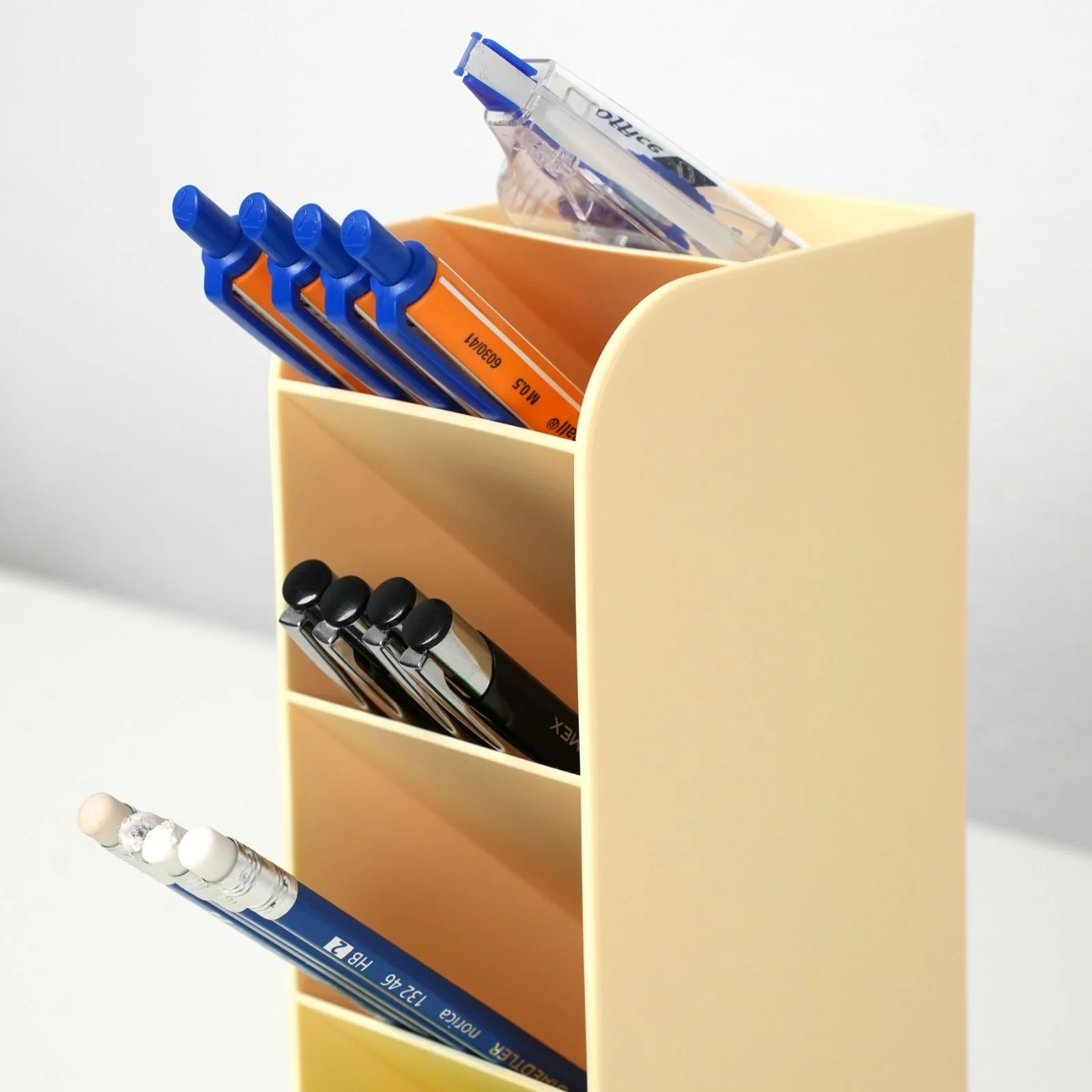 Schreibtisch-Organizer Stiftebox Pen Desk-Organizer Stiftaufbewahrung Bürotisch-Stifthalter - Image 3