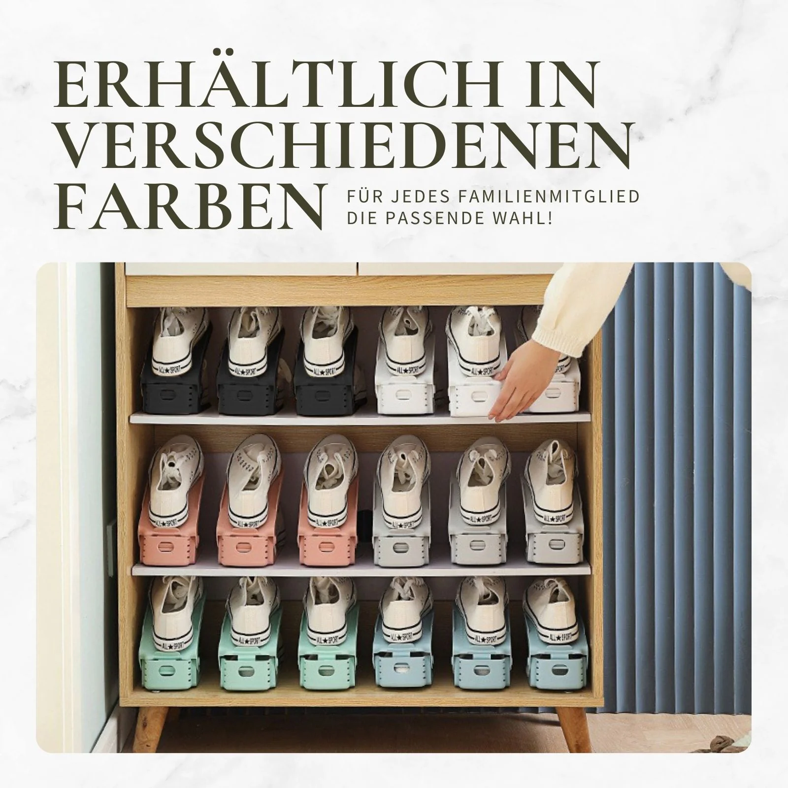Schuhstapler Schuhregal Schuh-Organizer Schuhhalter Schuhschrank Schuhhalterung - Image 6
