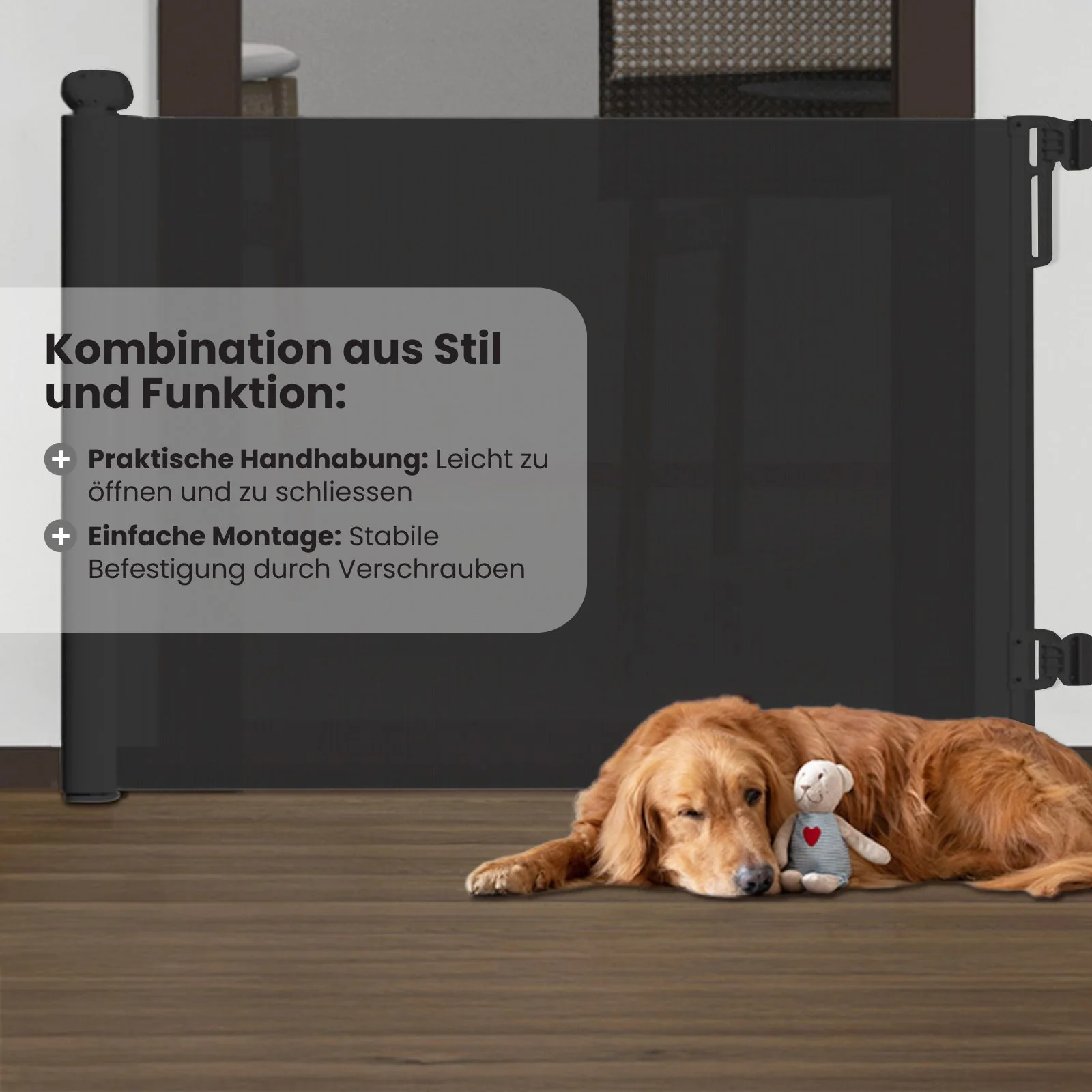 Absperrgitter Schutzgitter Tür-Barriere Treppenschutzgitter - Image 3