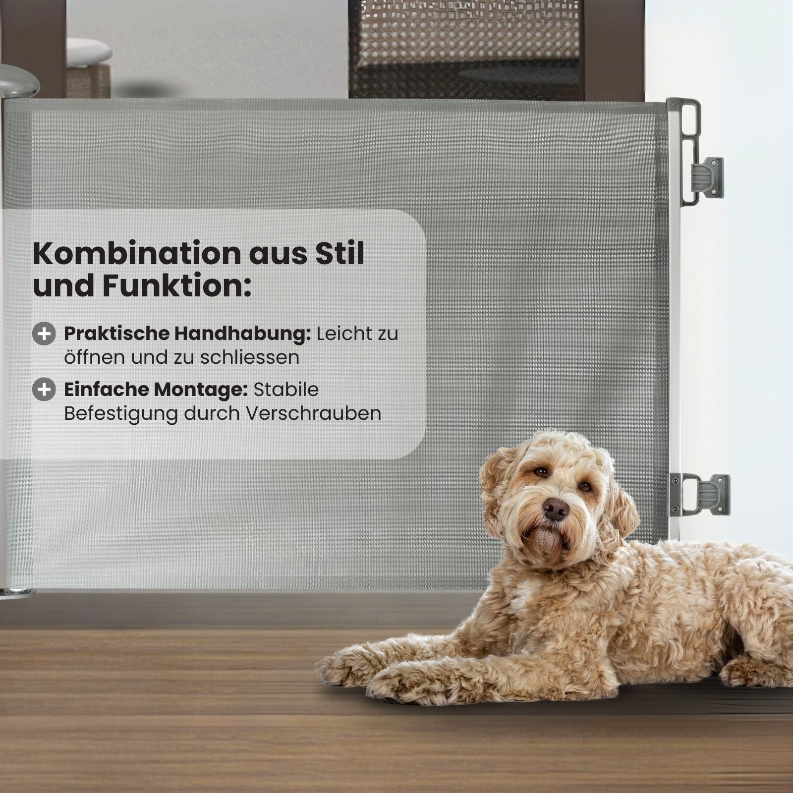 Schutzgitter Tür-Barriere Treppenschutzgitter Absperrgitter - Image 3