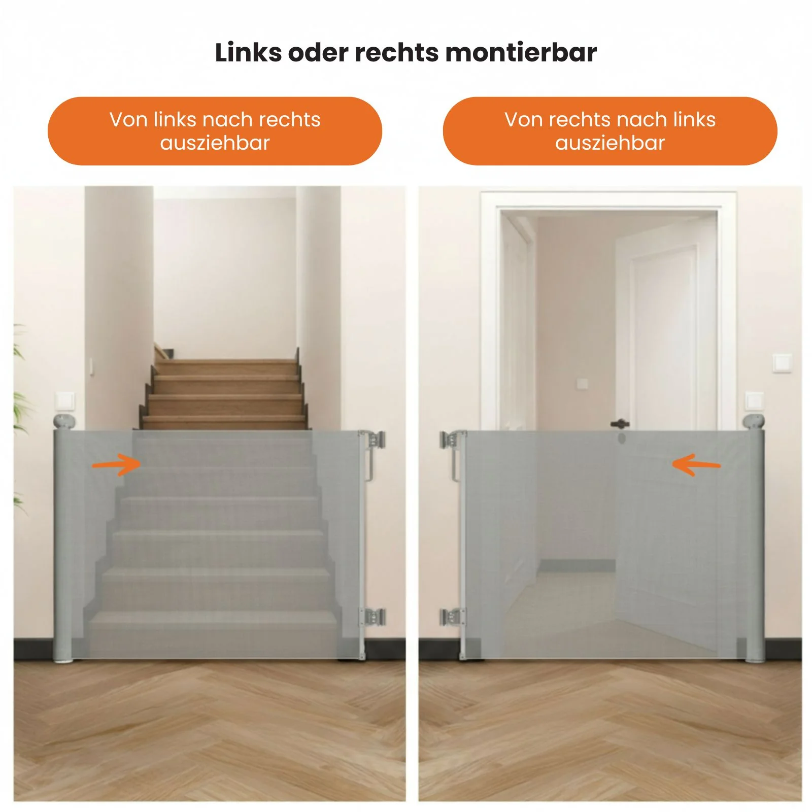 Schutzgitter Tür-Barriere Treppenschutzgitter Absperrgitter - Image 5