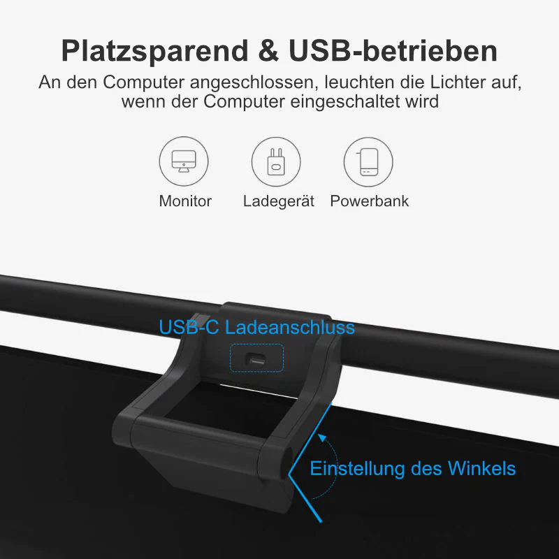Screenbar Monitorbeleuchtung Bildschirmbeleuchtung Monitorlicht LED - Image 5